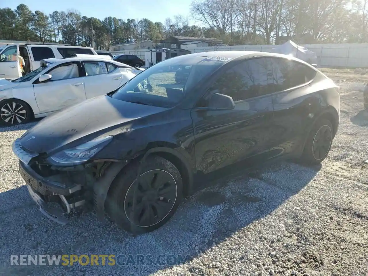 1 Фотография поврежденного автомобиля 7SAYGDEE9NF363998 TESLA MODEL Y 2022