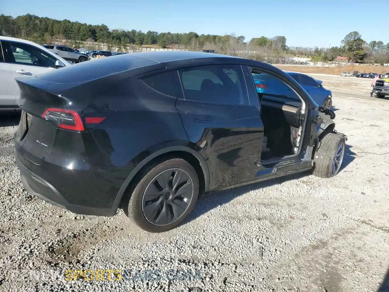 3 Фотография поврежденного автомобиля 7SAYGDEE9NF363998 TESLA MODEL Y 2022