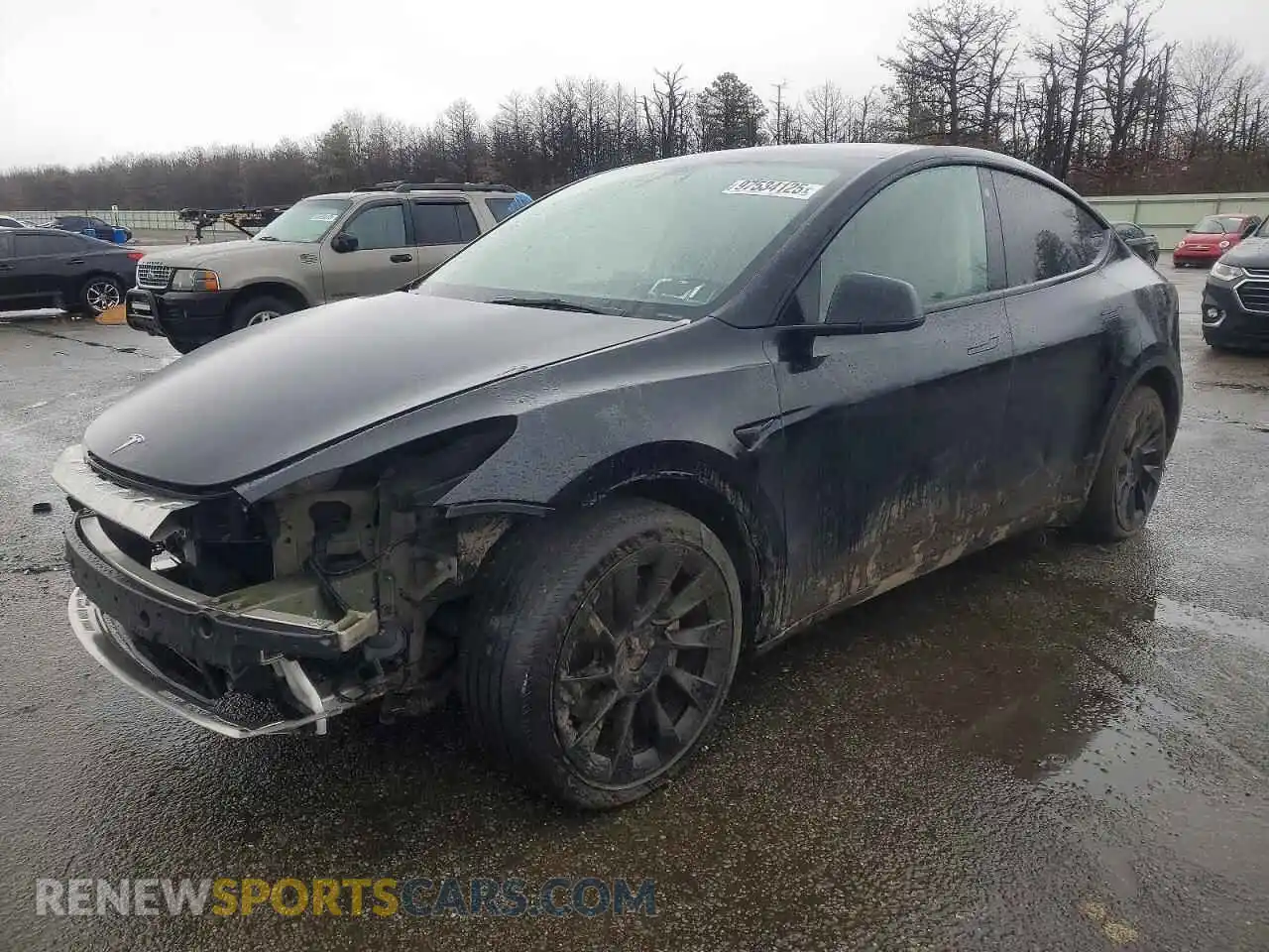 1 Photograph of a damaged car 7SAYGDEE9NF366433 TESLA MODEL Y 2022