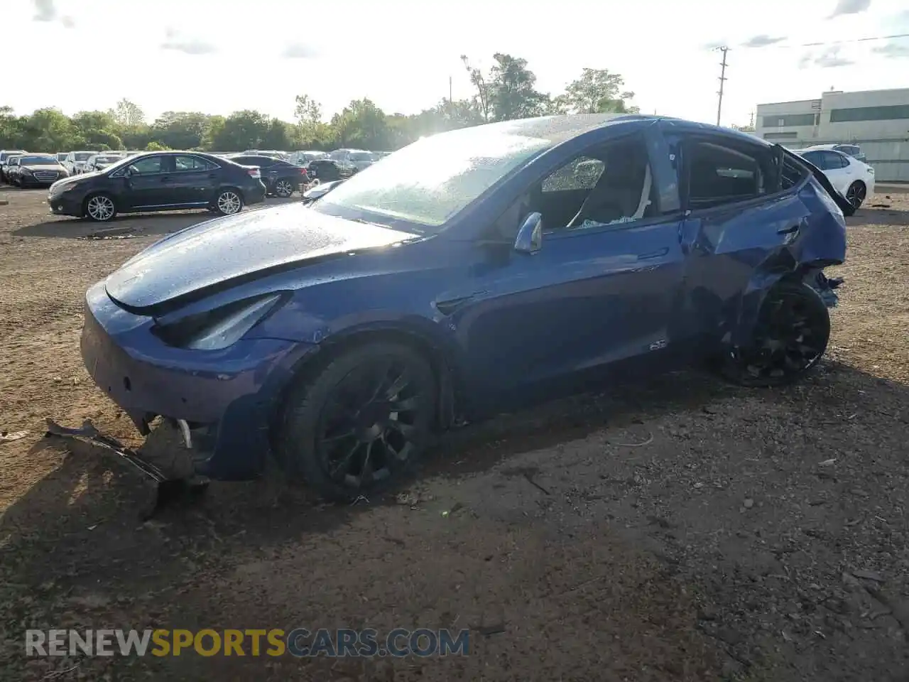 1 Photograph of a damaged car 7SAYGDEE9NF423021 TESLA MODEL Y 2022