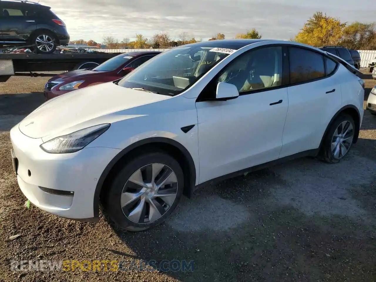 1 Photograph of a damaged car 7SAYGDEE9NF430275 TESLA MODEL Y 2022