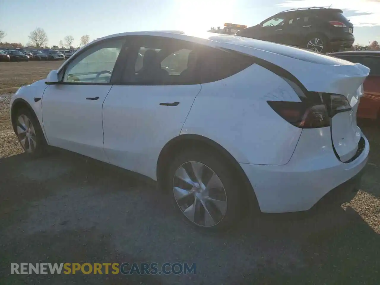2 Photograph of a damaged car 7SAYGDEE9NF430275 TESLA MODEL Y 2022