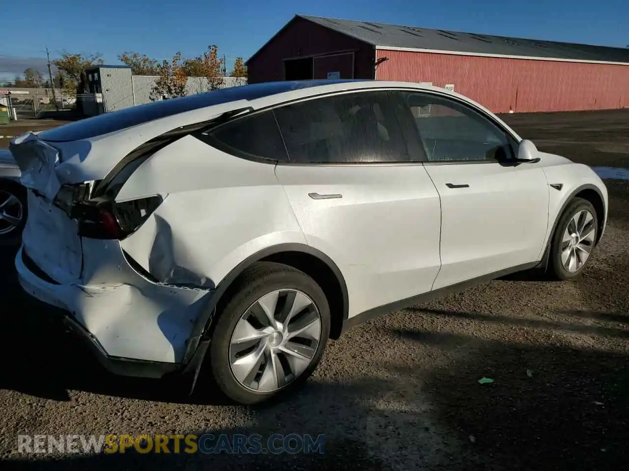 3 Photograph of a damaged car 7SAYGDEE9NF430275 TESLA MODEL Y 2022