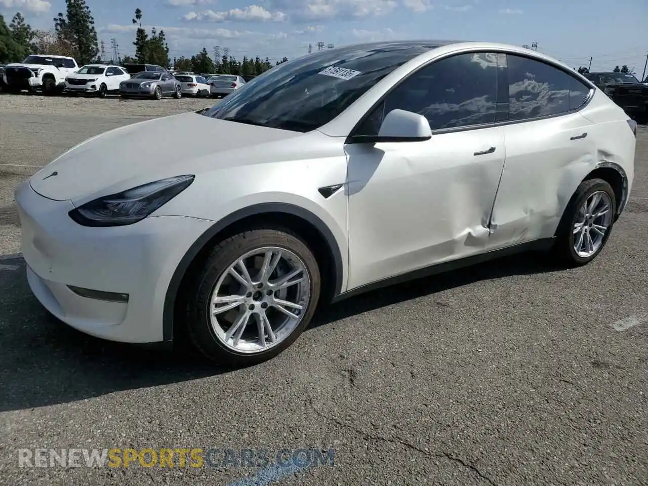 1 Photograph of a damaged car 7SAYGDEE9NF437856 TESLA MODEL Y 2022