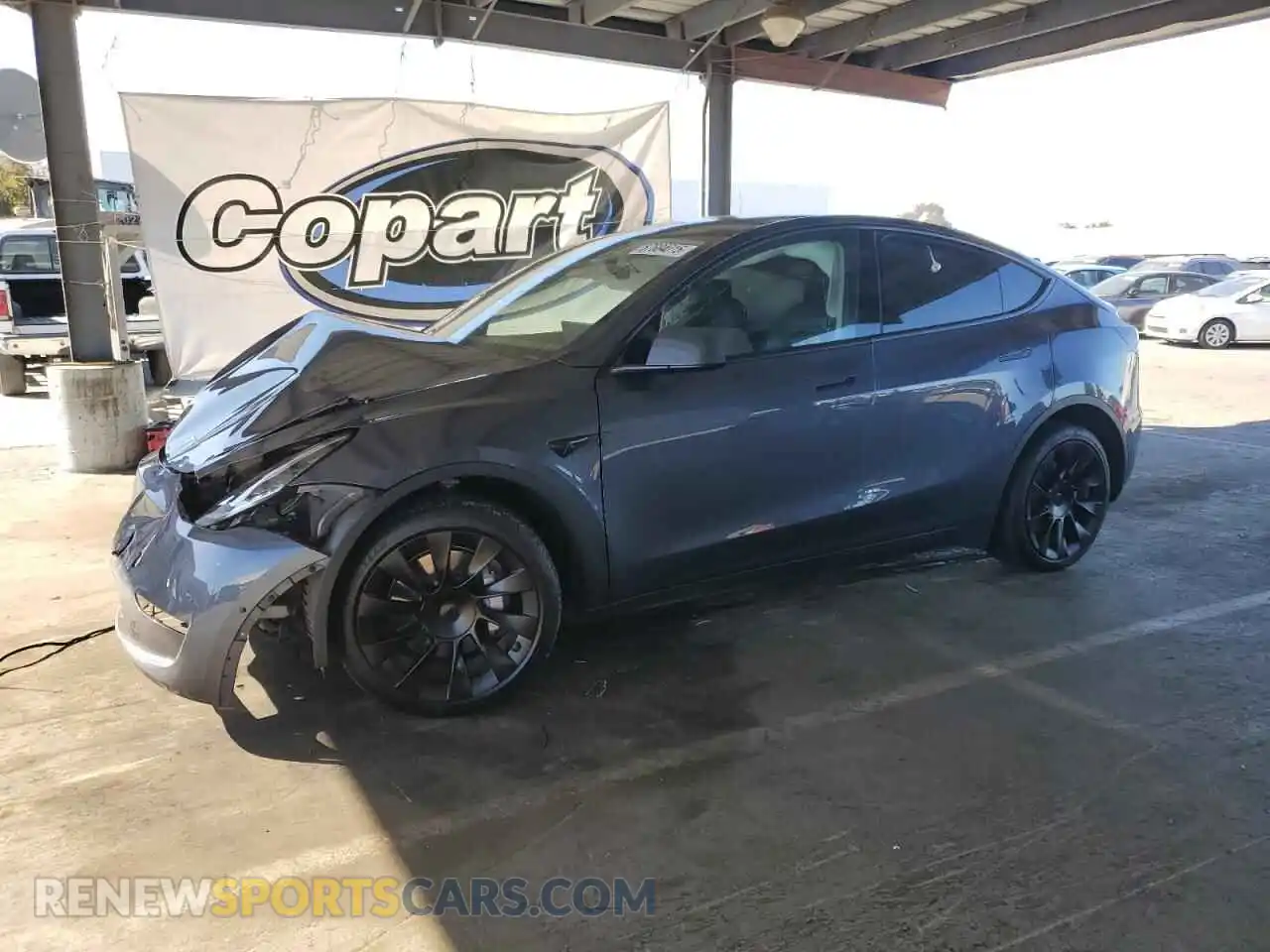 1 Photograph of a damaged car 7SAYGDEE9NF438585 TESLA MODEL Y 2022
