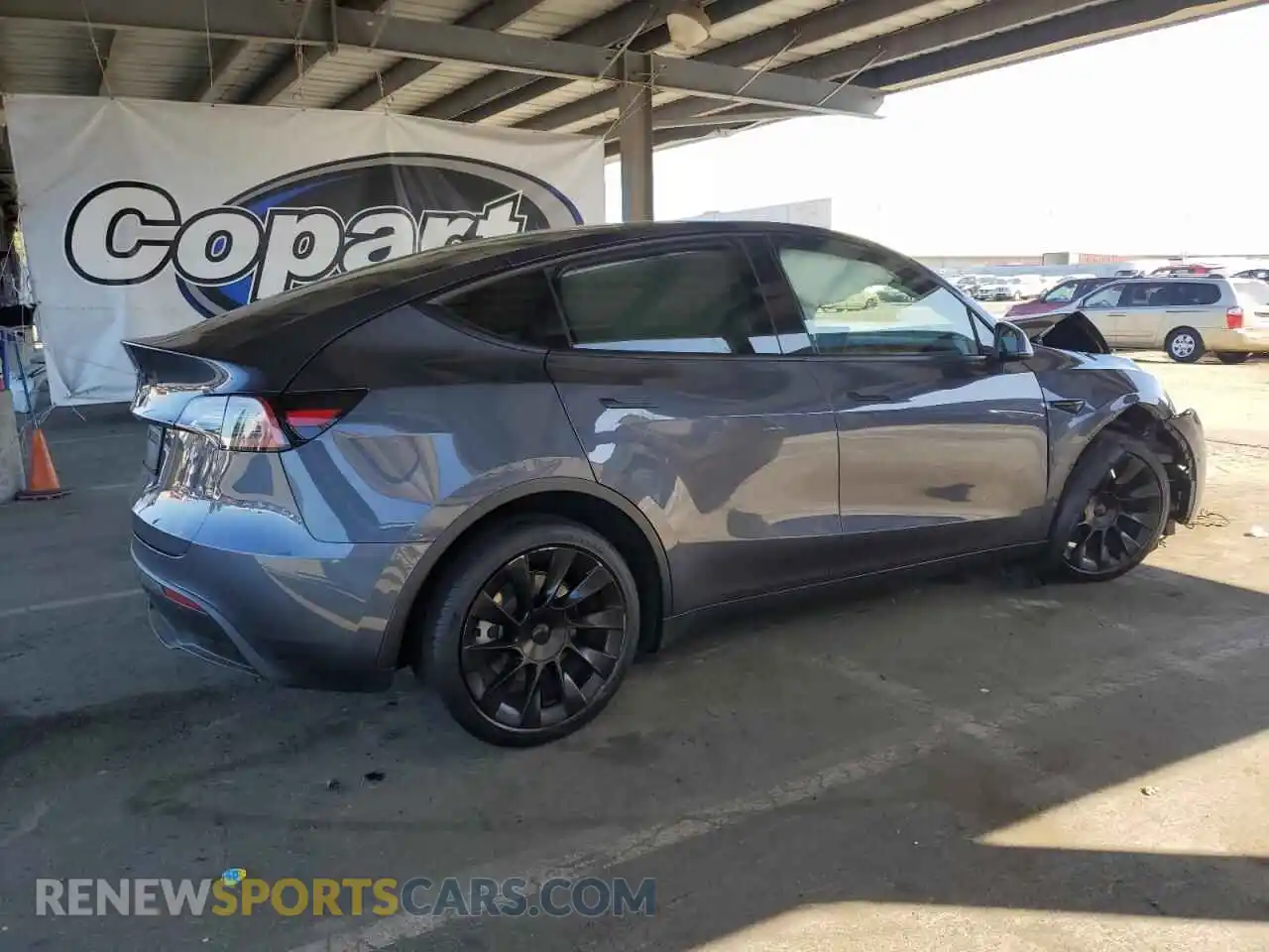 3 Photograph of a damaged car 7SAYGDEE9NF438585 TESLA MODEL Y 2022