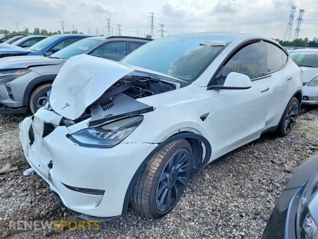 1 Photograph of a damaged car 7SAYGDEE9NF441065 TESLA MODEL Y 2022