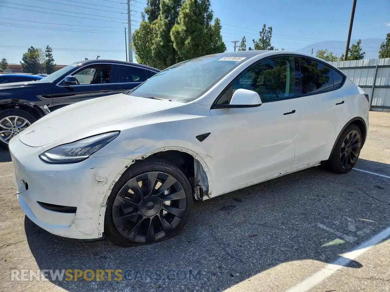 1 Photograph of a damaged car 7SAYGDEE9NF458478 TESLA MODEL Y 2022