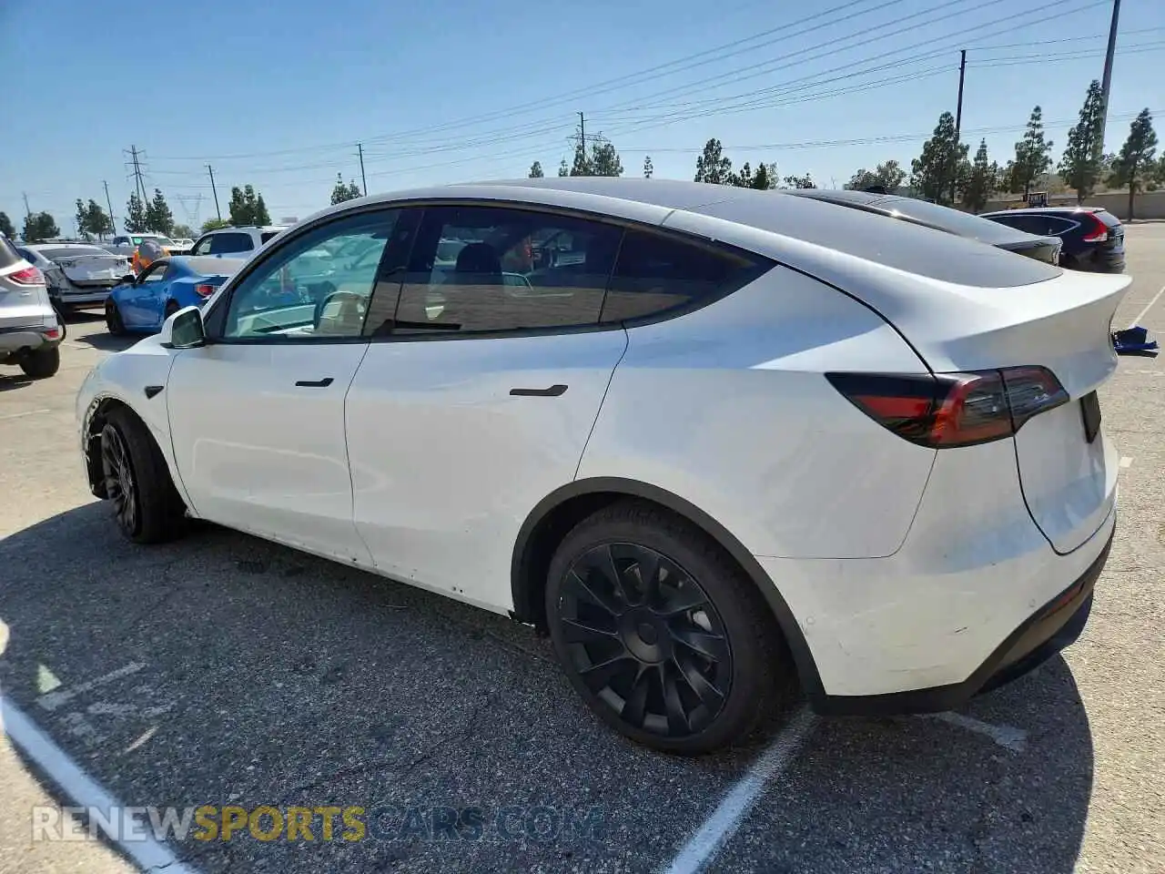 2 Photograph of a damaged car 7SAYGDEE9NF458478 TESLA MODEL Y 2022