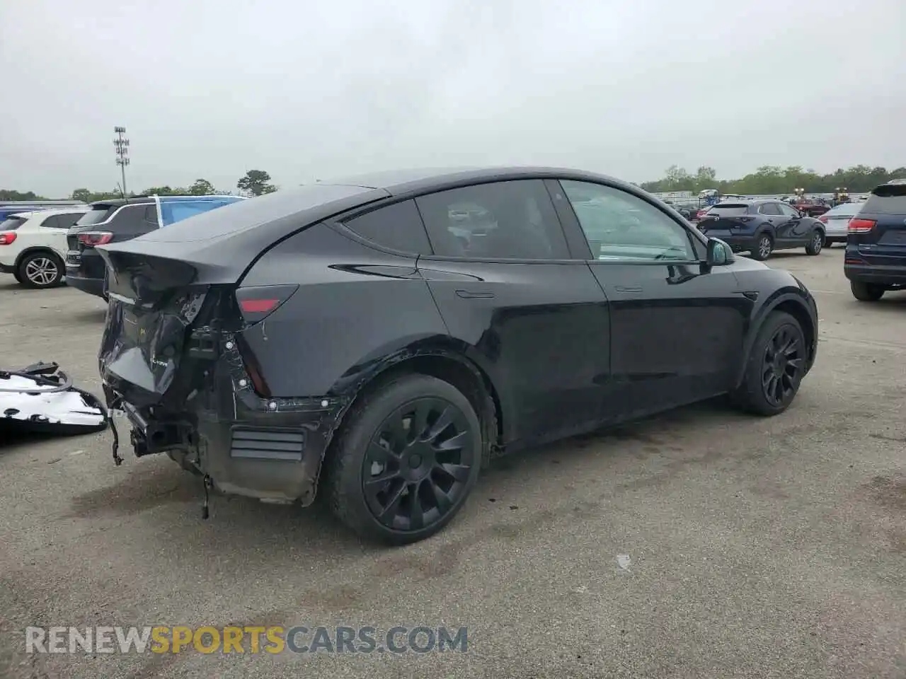 3 Photograph of a damaged car 7SAYGDEE9NF498768 TESLA MODEL Y 2022