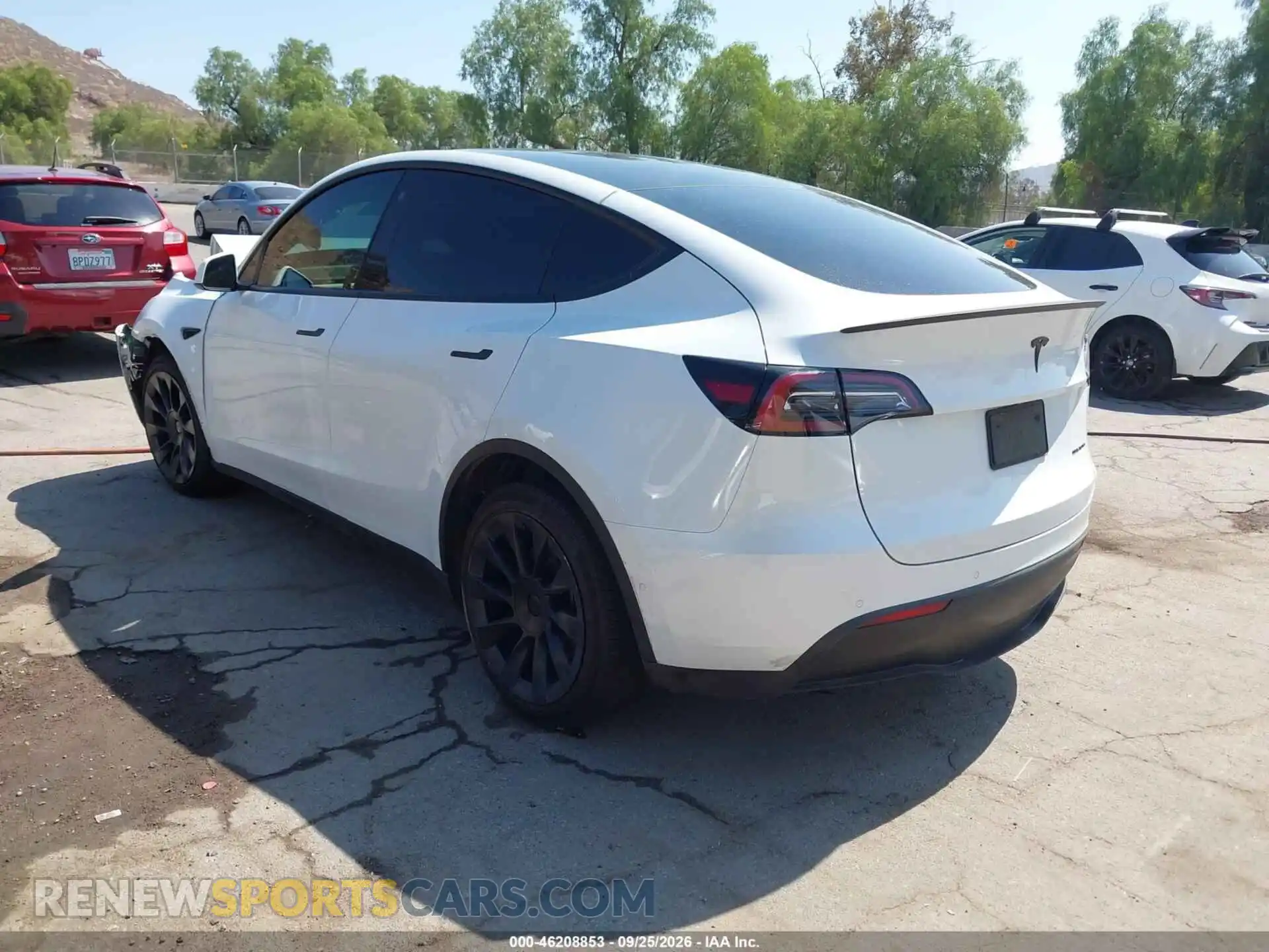 3 Photograph of a damaged car 7SAYGDEE9NF506674 TESLA MODEL Y 2022