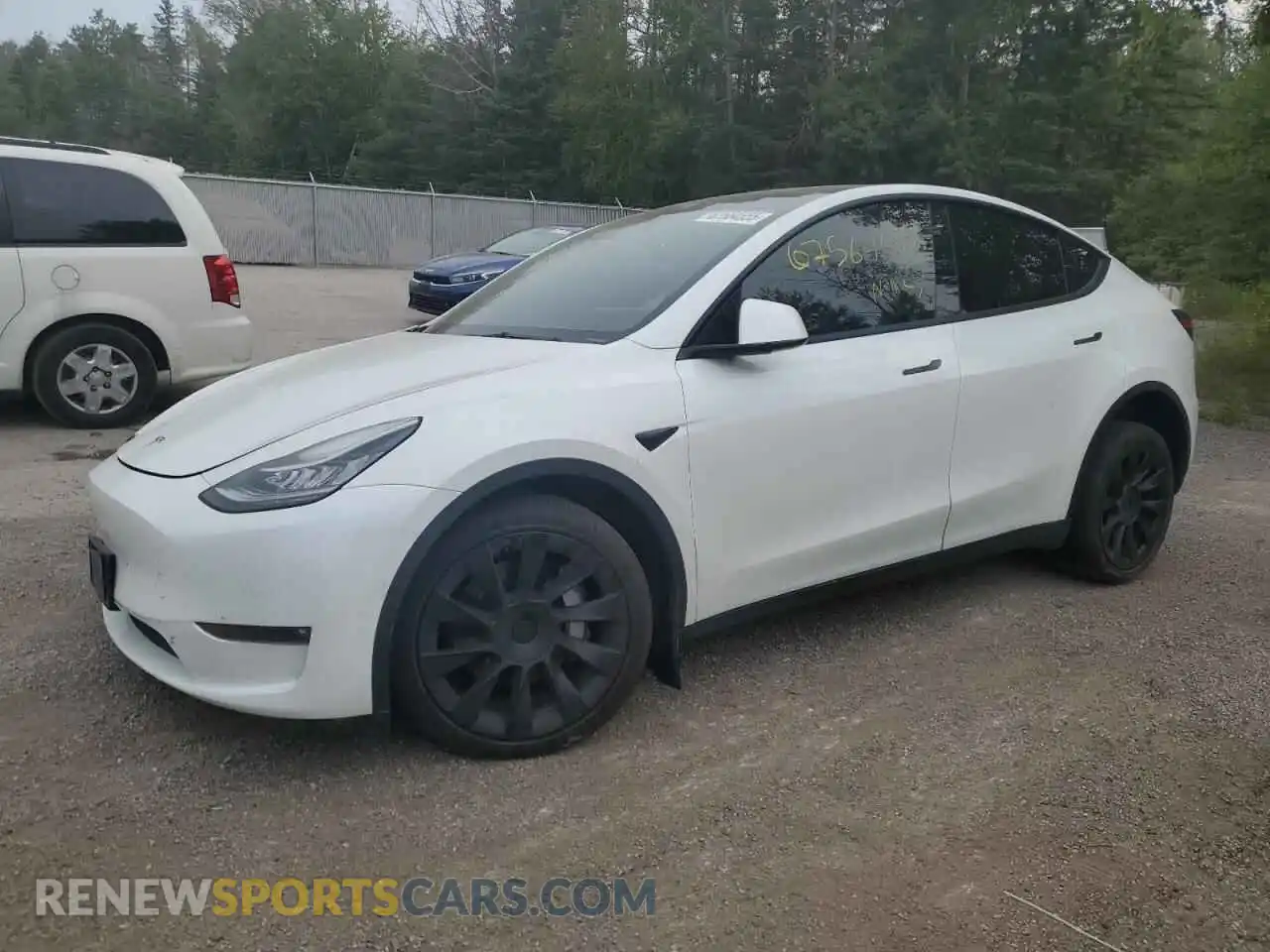 1 Photograph of a damaged car 7SAYGDEE9NF514144 TESLA MODEL Y 2022