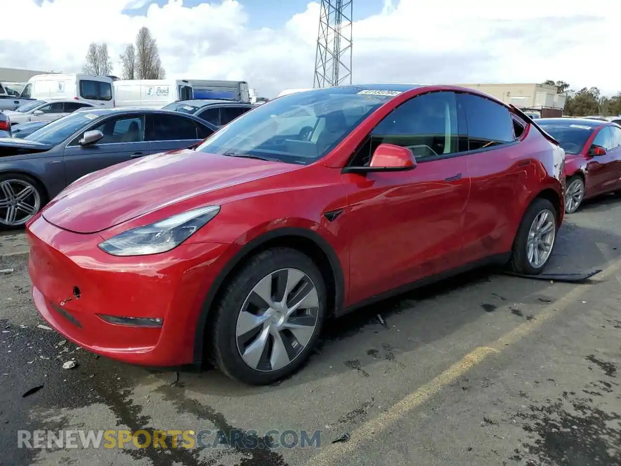 1 Photograph of a damaged car 7SAYGDEE9NF520414 TESLA MODEL Y 2022