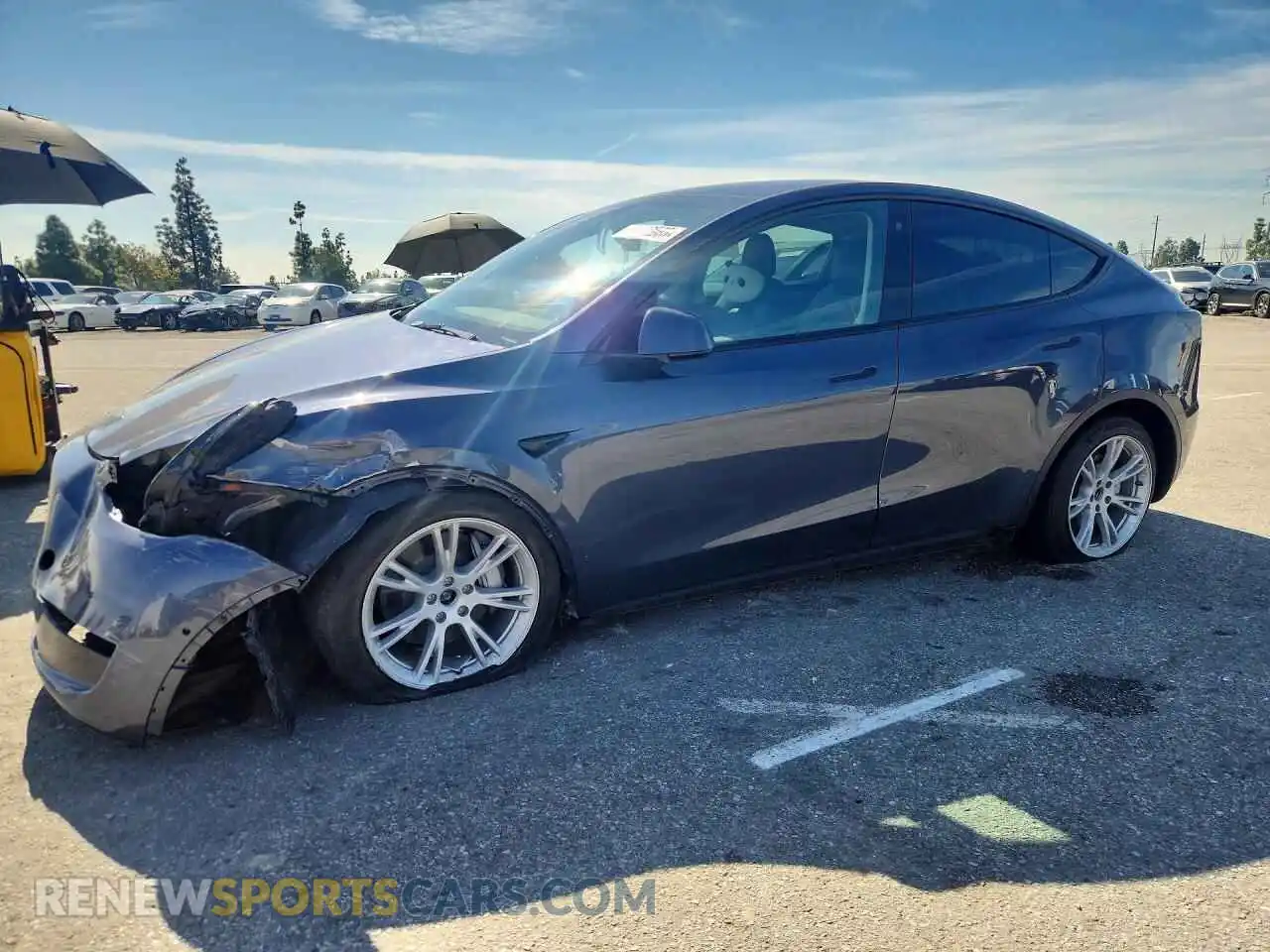1 Photograph of a damaged car 7SAYGDEE9NF533289 TESLA MODEL Y 2022