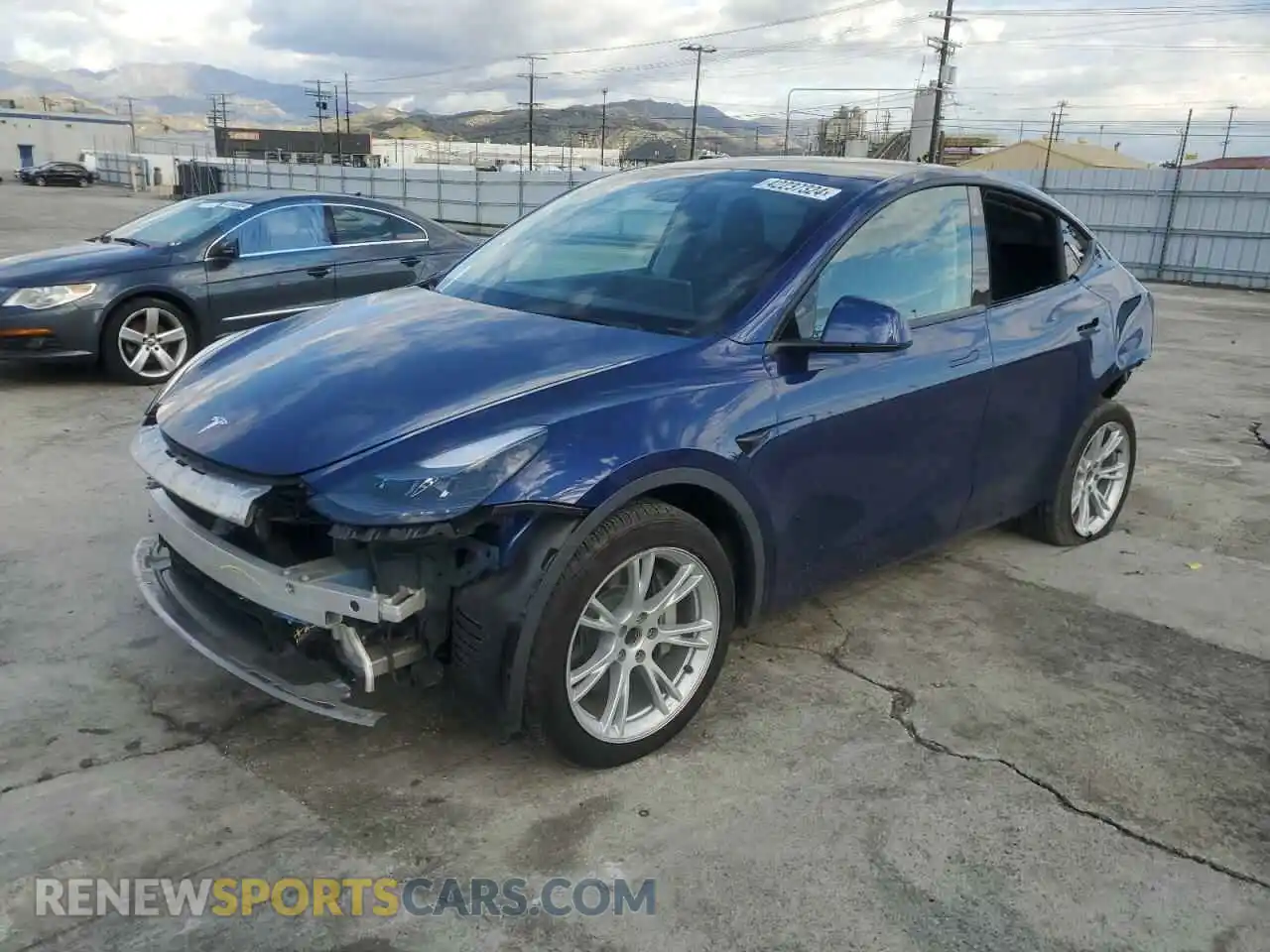 1 Photograph of a damaged car 7SAYGDEE9NF537908 TESLA MODEL Y 2022