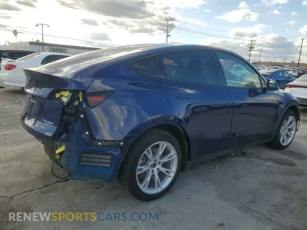 3 Photograph of a damaged car 7SAYGDEE9NF537908 TESLA MODEL Y 2022