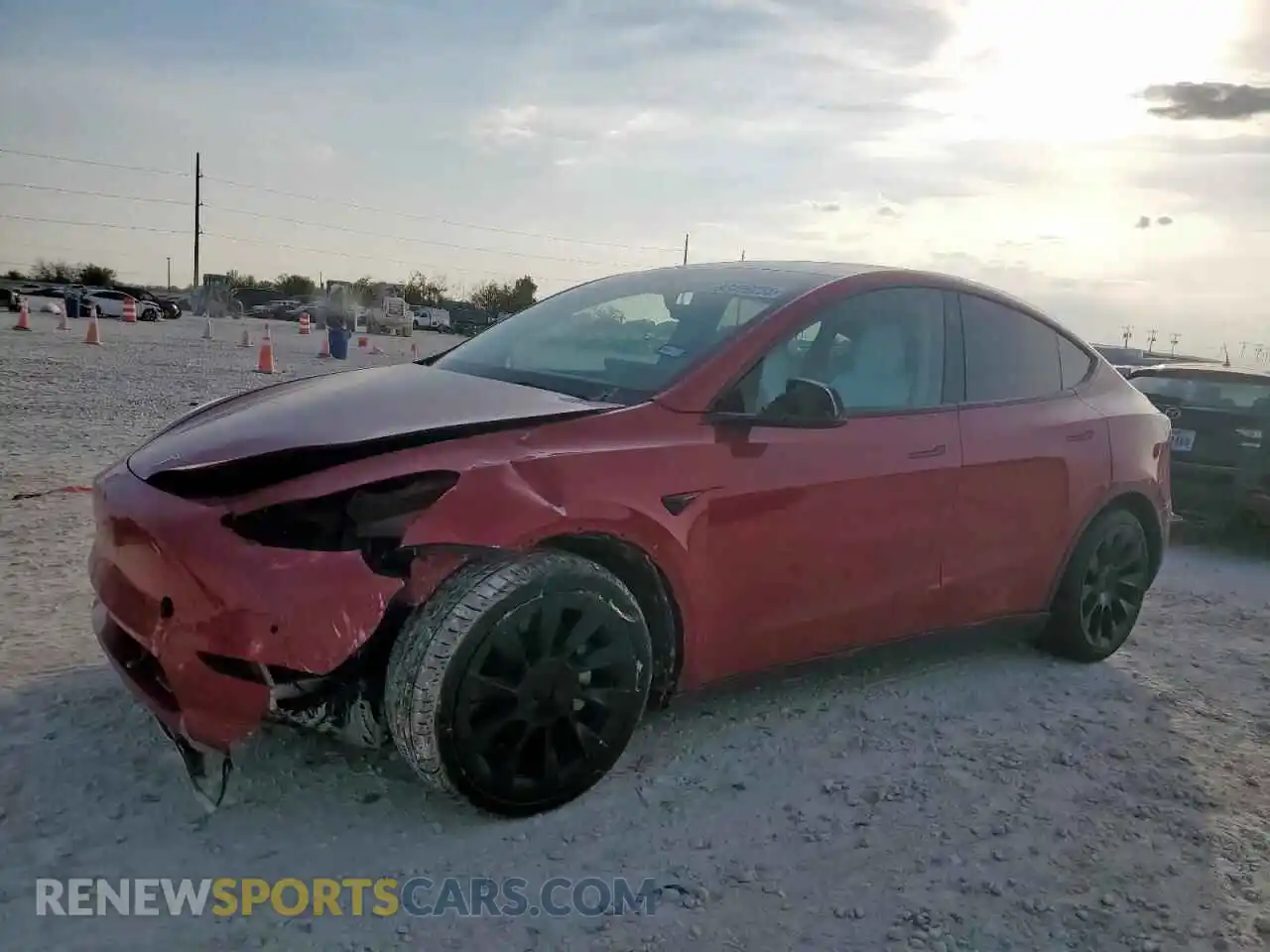 1 Photograph of a damaged car 7SAYGDEE9NF548990 TESLA MODEL Y 2022