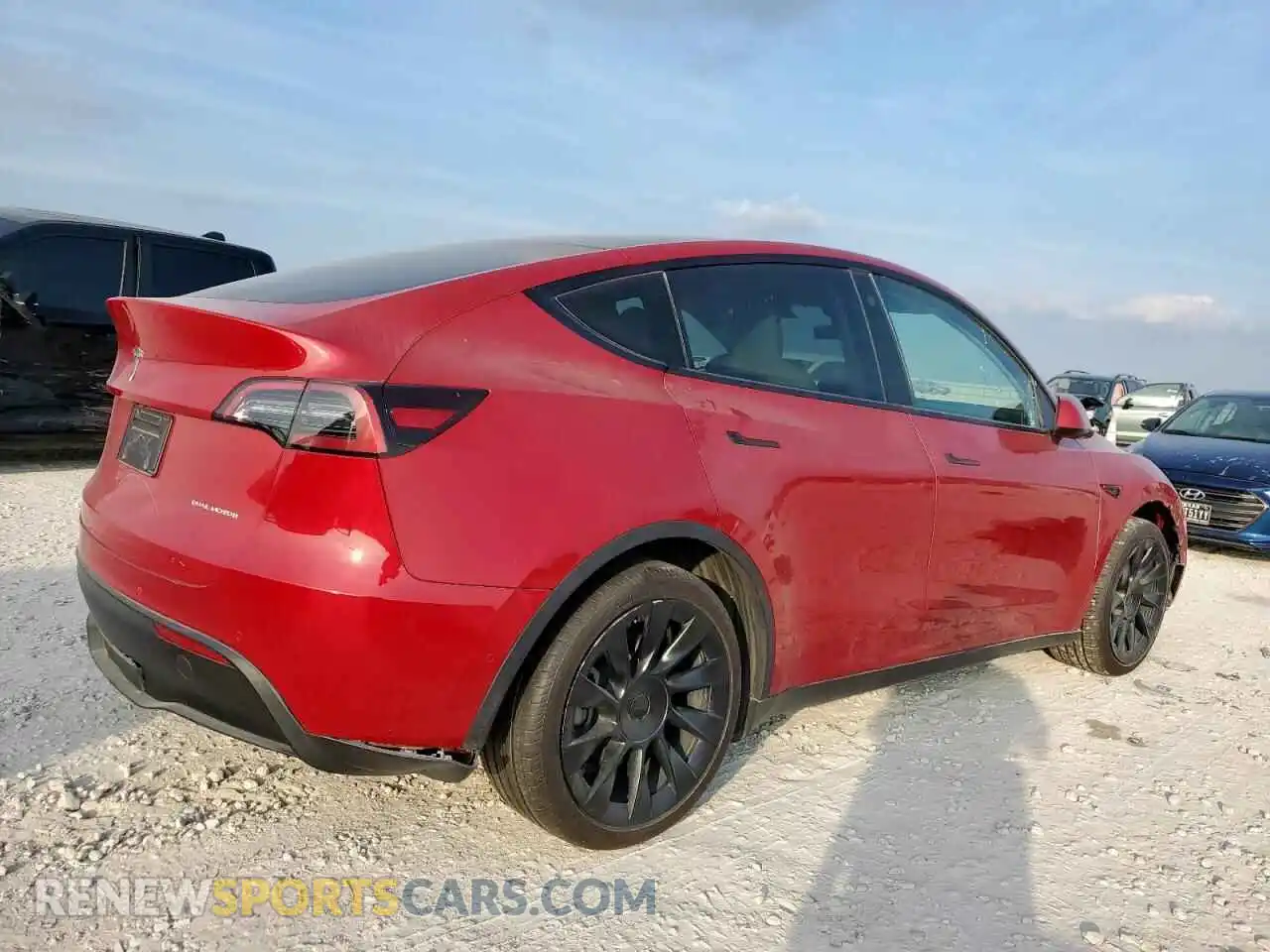 3 Photograph of a damaged car 7SAYGDEE9NF548990 TESLA MODEL Y 2022