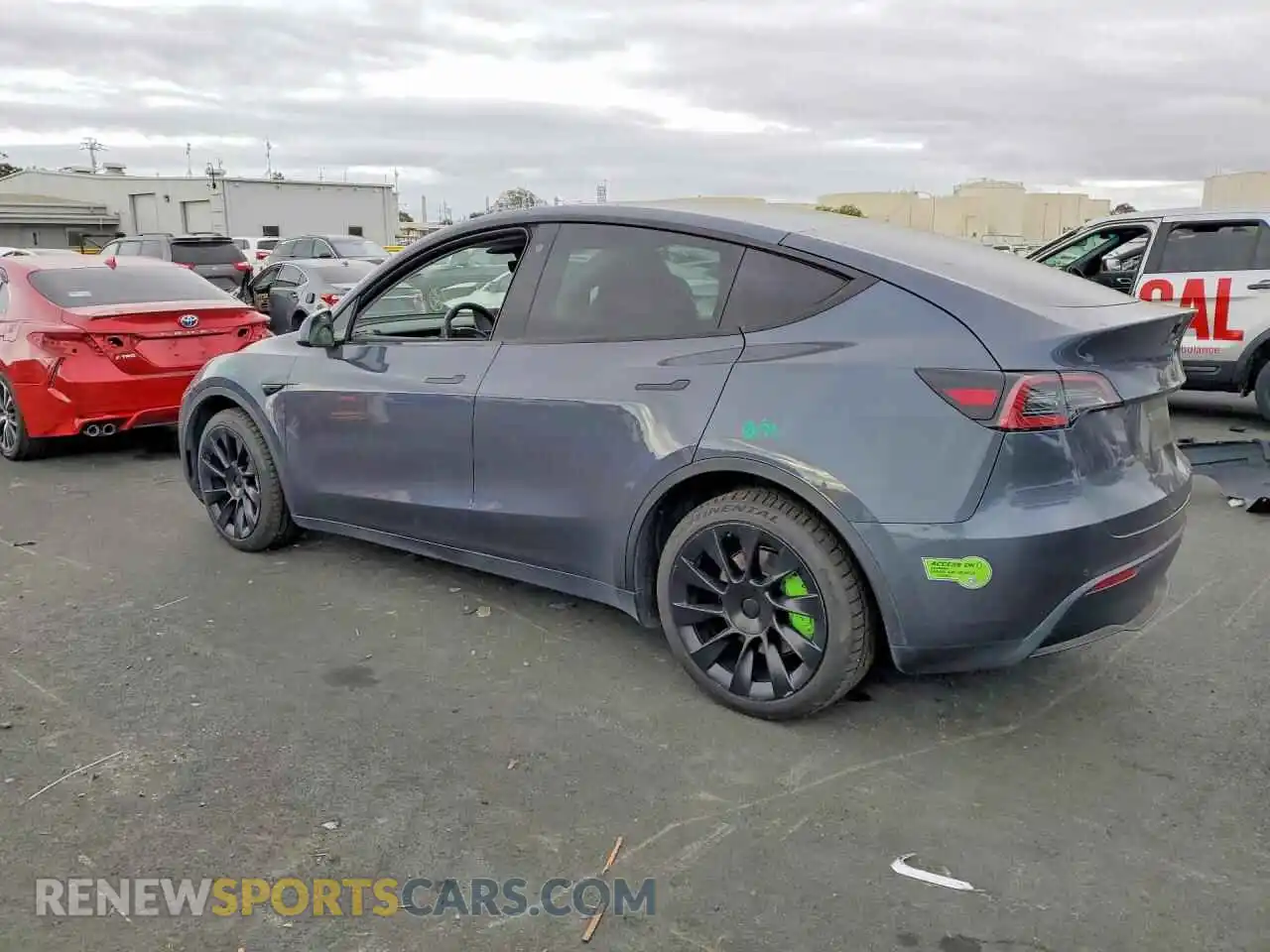 2 Photograph of a damaged car 7SAYGDEE9NF559374 TESLA MODEL Y 2022