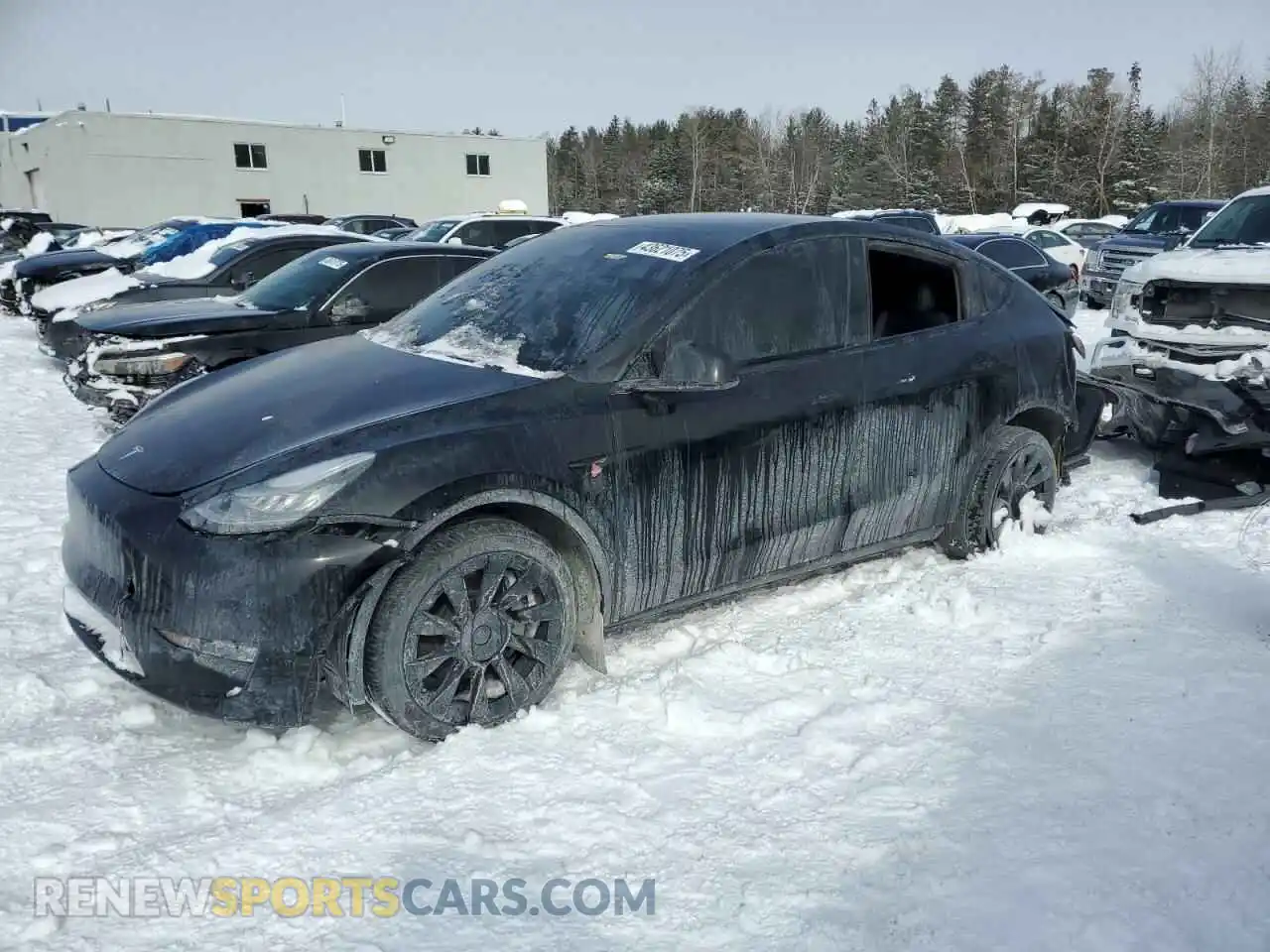1 Photograph of a damaged car 7SAYGDEE9NF570505 TESLA MODEL Y 2022