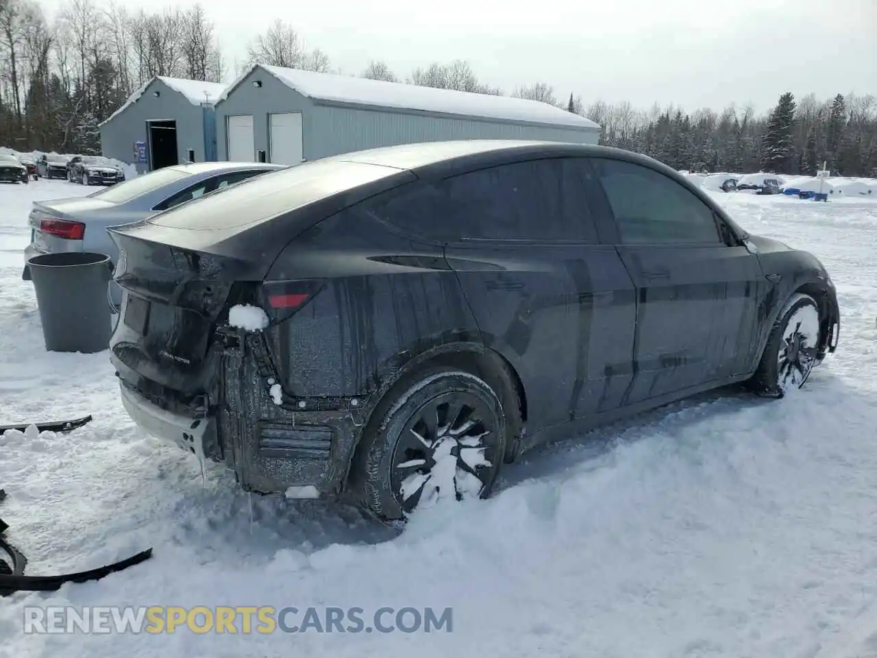 3 Photograph of a damaged car 7SAYGDEE9NF570505 TESLA MODEL Y 2022