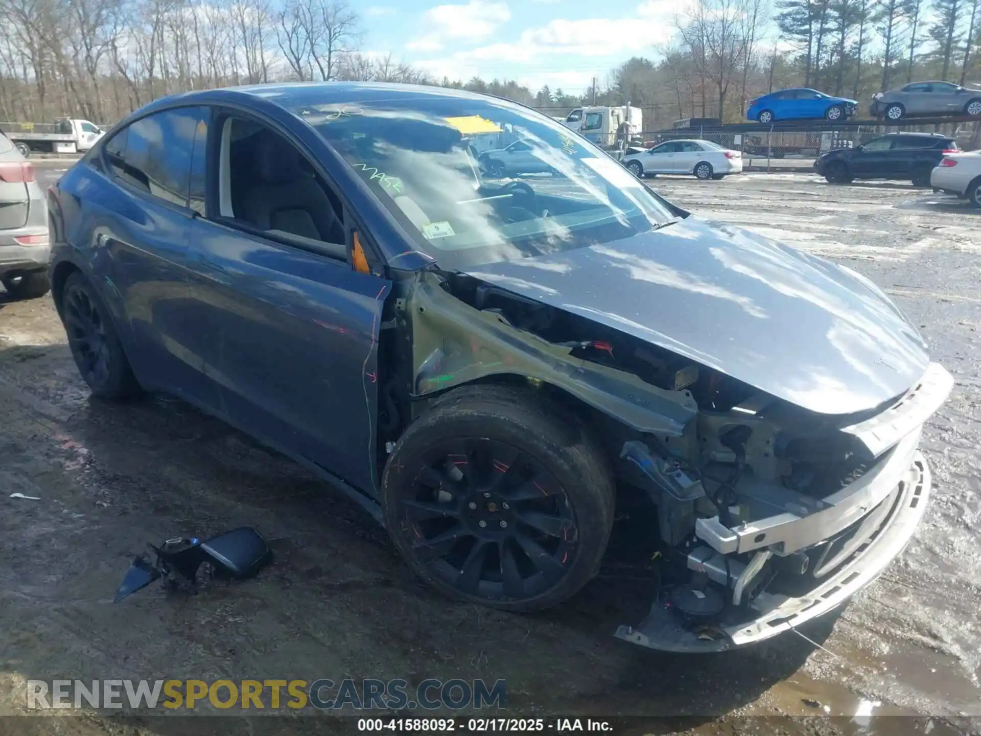 1 Photograph of a damaged car 7SAYGDEEXNA009422 TESLA MODEL Y 2022