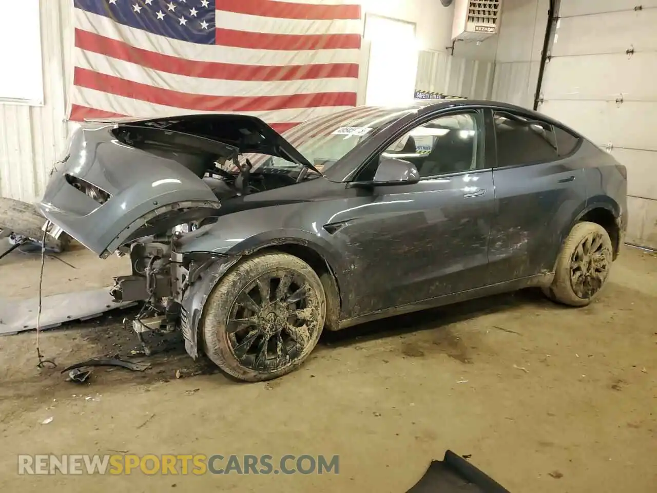 1 Photograph of a damaged car 7SAYGDEEXNA017701 TESLA MODEL Y 2022