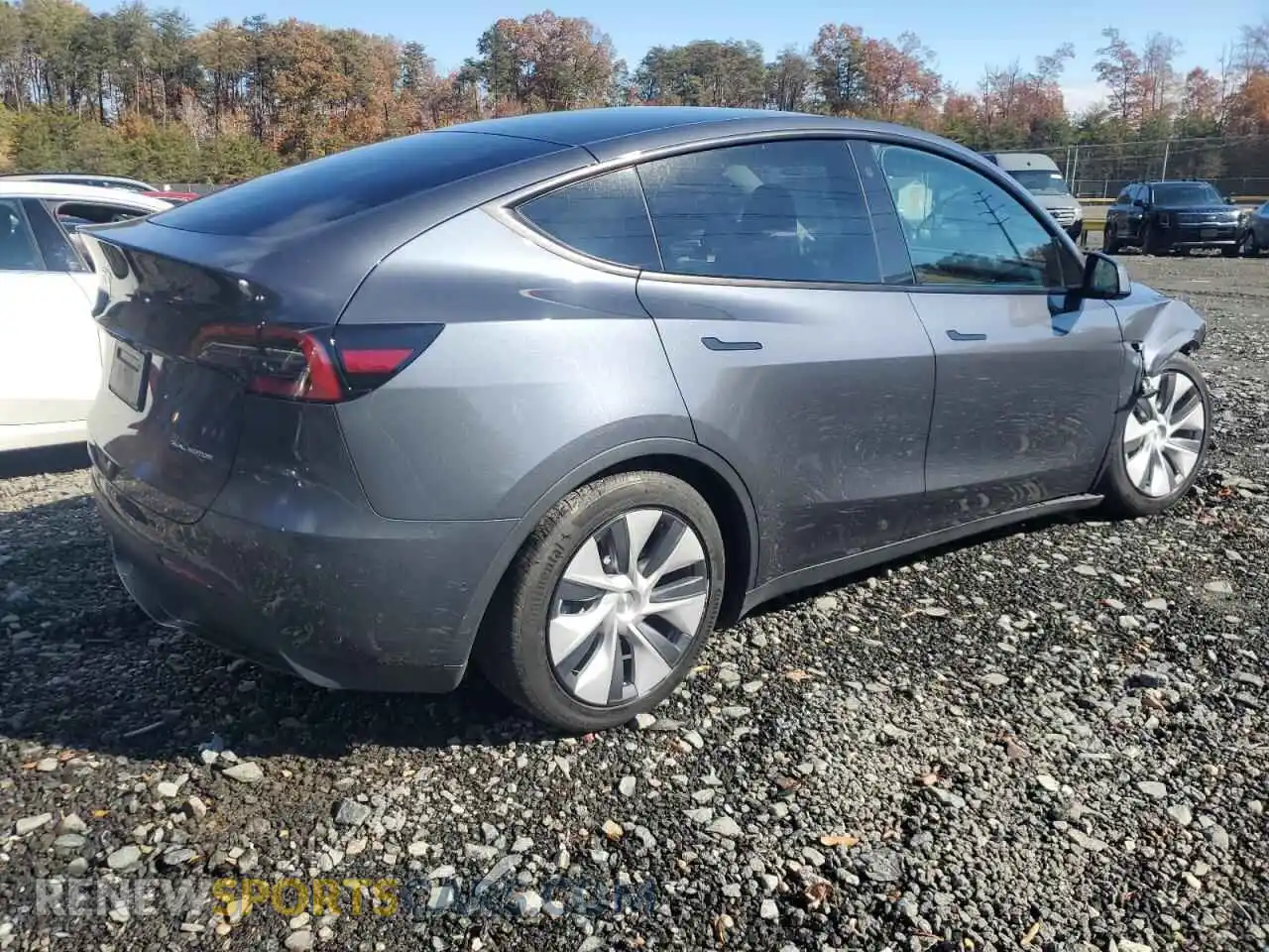 3 Photograph of a damaged car 7SAYGDEEXNA022333 TESLA MODEL Y 2022