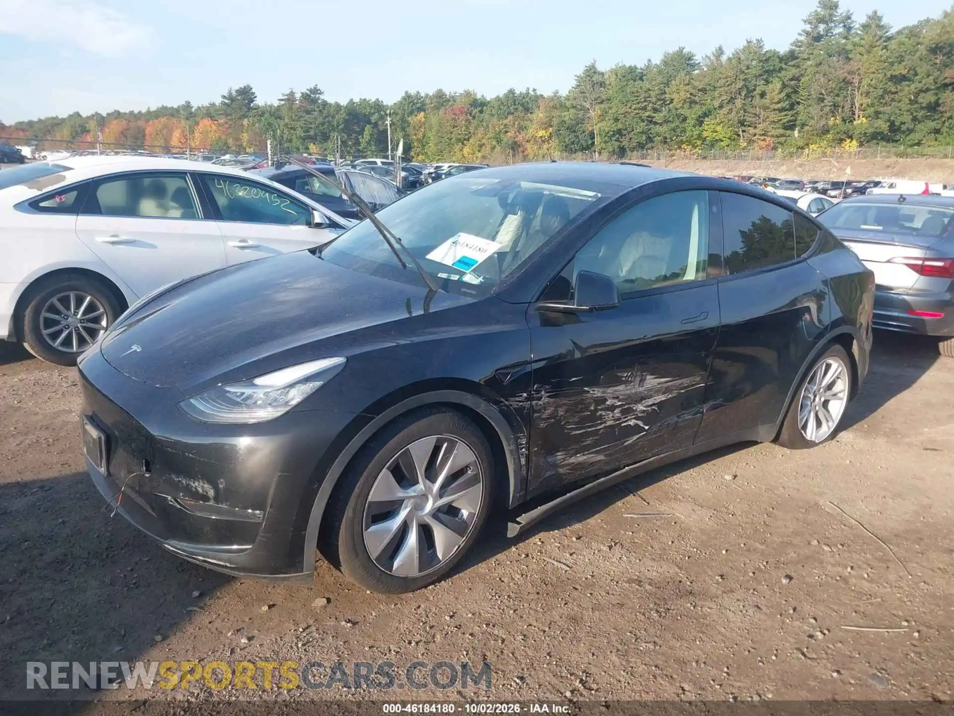 2 fotografías del automóvil dañado 7SAYGDEEXNF307133 TESLA MODEL Y 2022