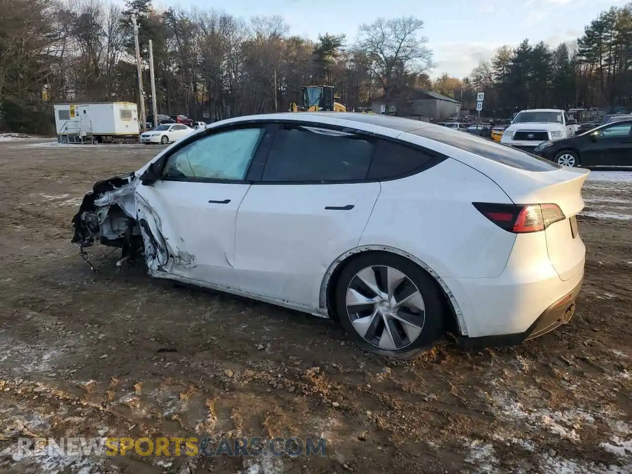 2 Photograph of a damaged car 7SAYGDEEXNF319766 TESLA MODEL Y 2022