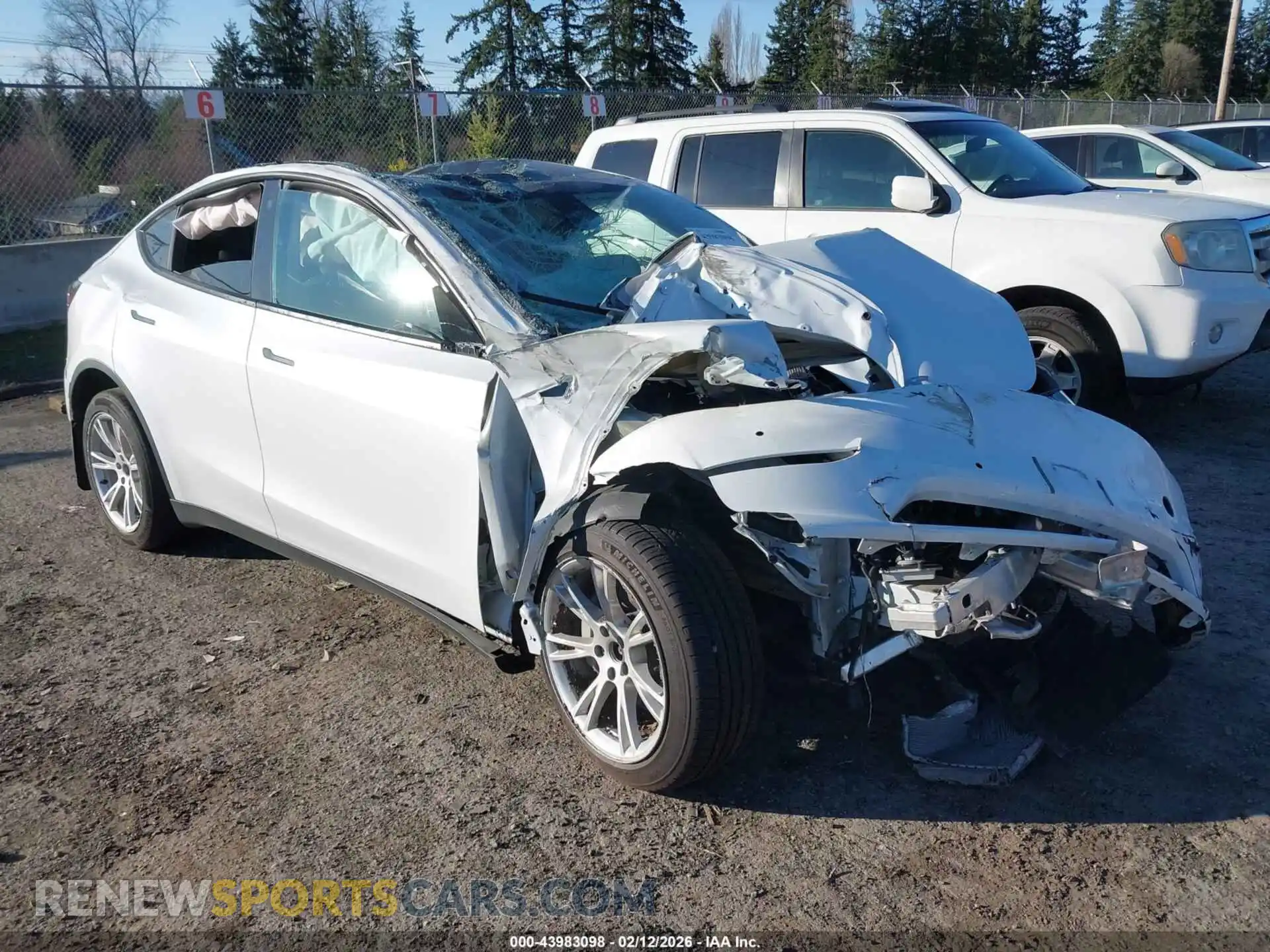 1 fotografías del automóvil dañado 7SAYGDEEXNF320917 TESLA MODEL Y 2022