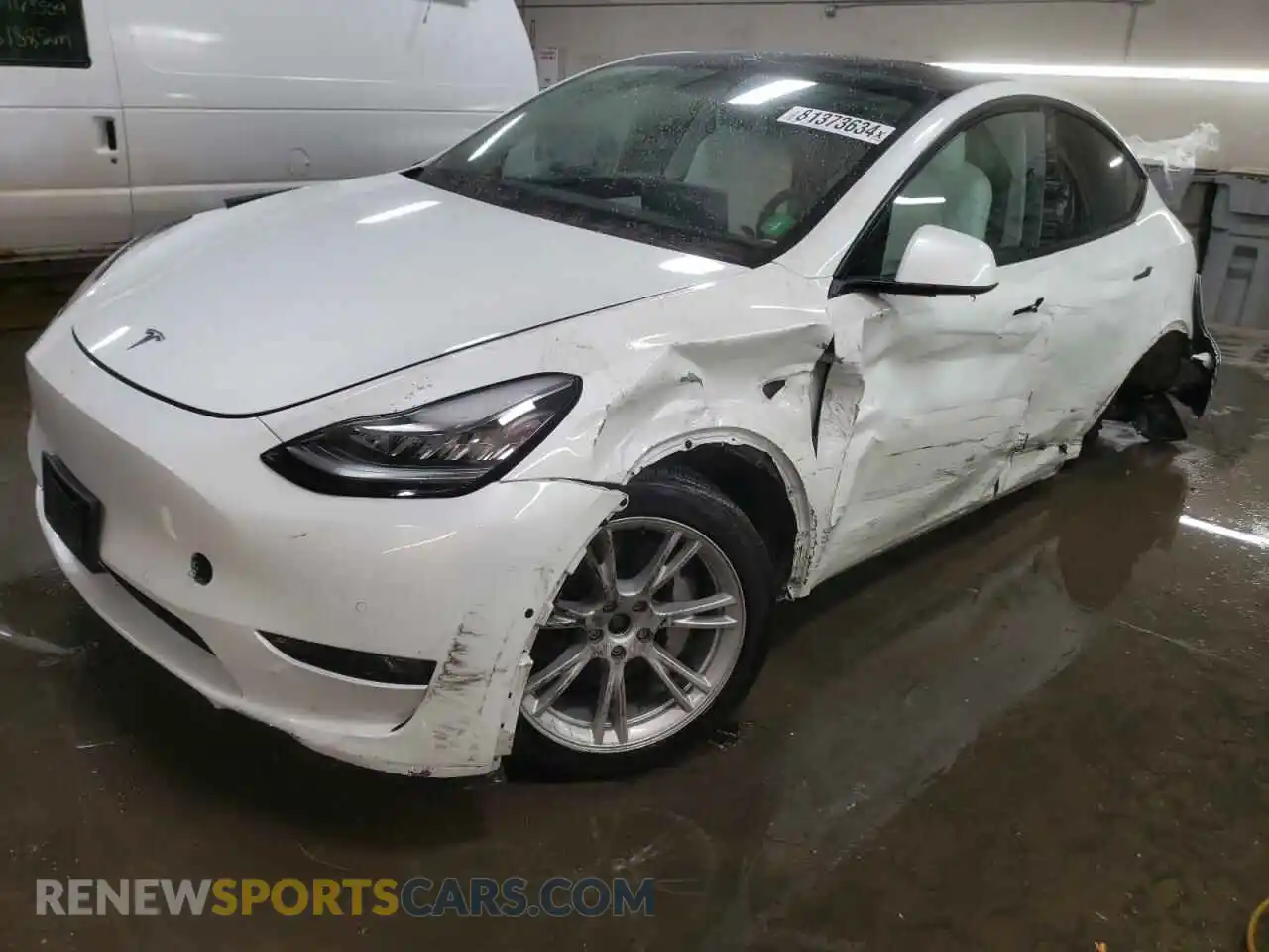 1 Photograph of a damaged car 7SAYGDEEXNF324434 TESLA MODEL Y 2022