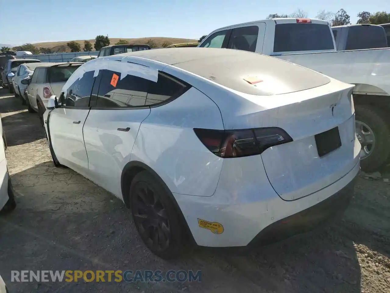 2 Photograph of a damaged car 7SAYGDEEXNF325891 TESLA MODEL Y 2022