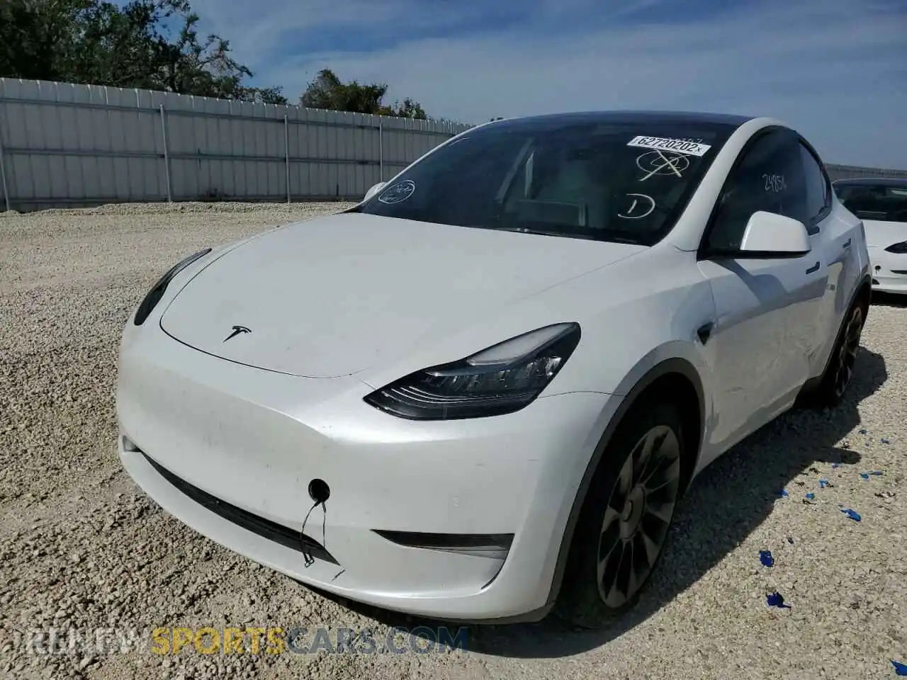 2 Photograph of a damaged car 7SAYGDEEXNF362231 TESLA MODEL Y 2022