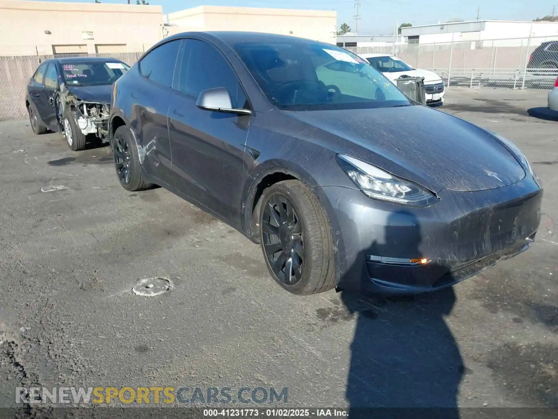 1 Photograph of a damaged car 7SAYGDEEXNF366876 TESLA MODEL Y 2022