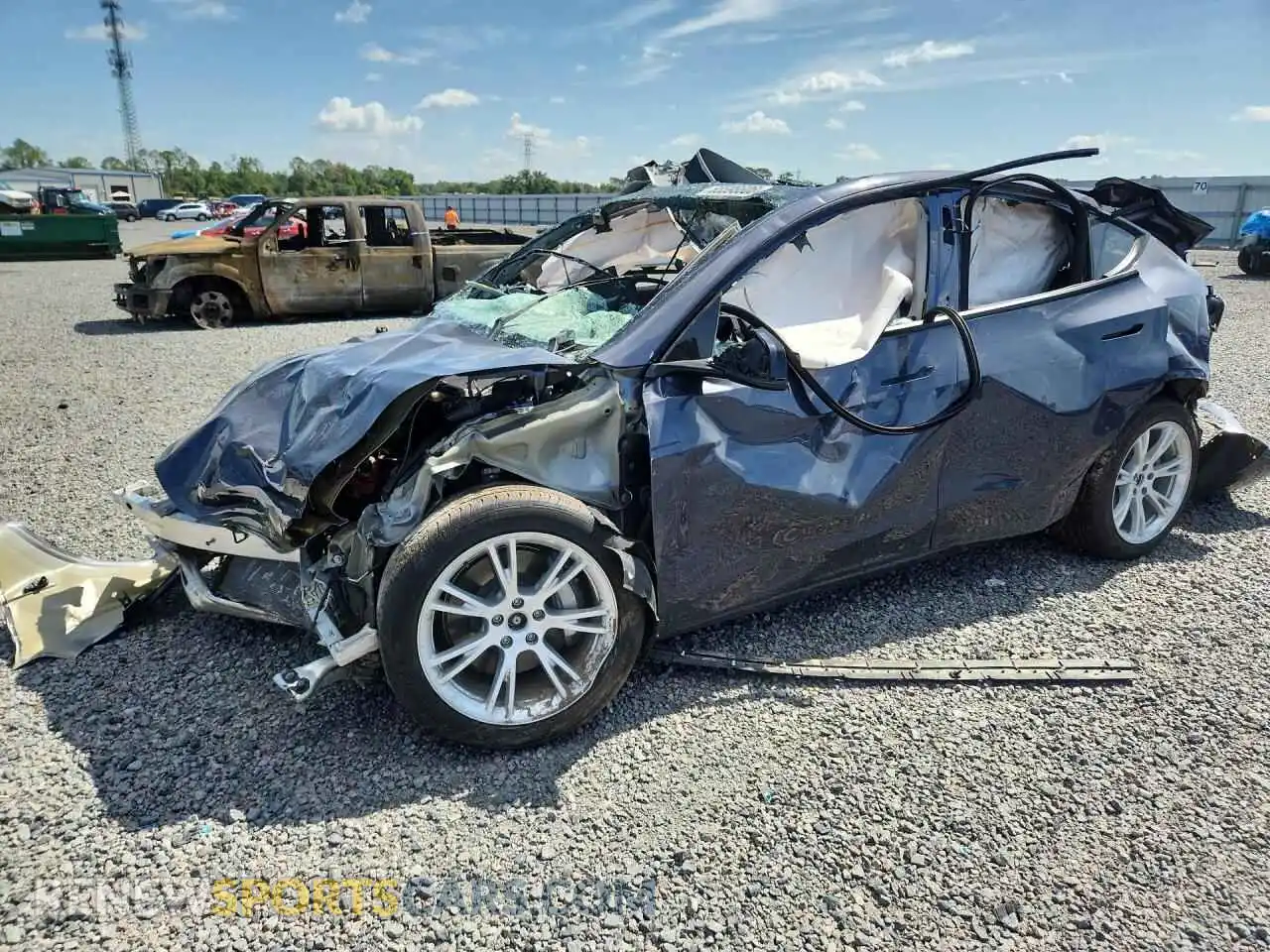 1 fotografías del automóvil dañado 7SAYGDEEXNF378901 TESLA MODEL Y 2022