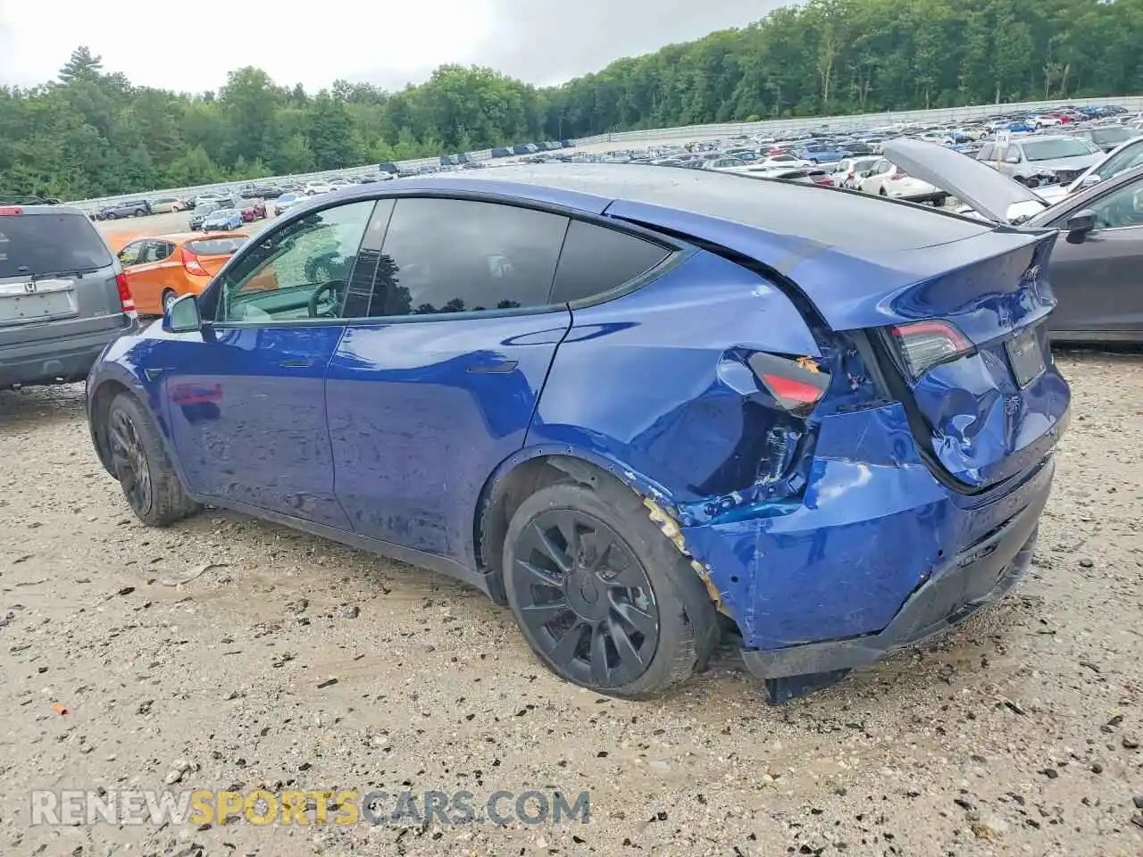 2 fotografías del automóvil dañado 7SAYGDEEXNF384410 TESLA MODEL Y 2022