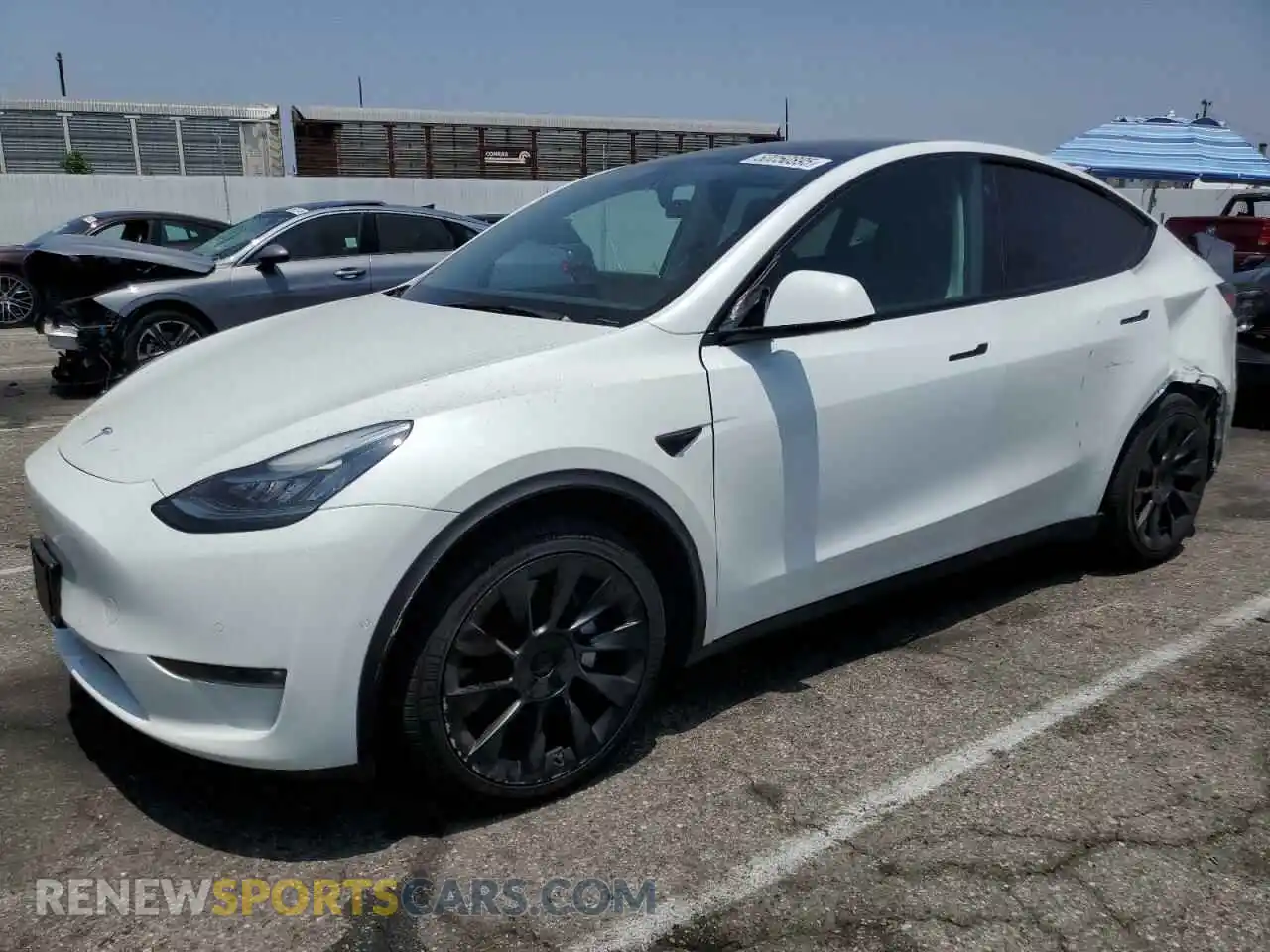 1 fotografías del automóvil dañado 7SAYGDEEXNF385444 TESLA MODEL Y 2022