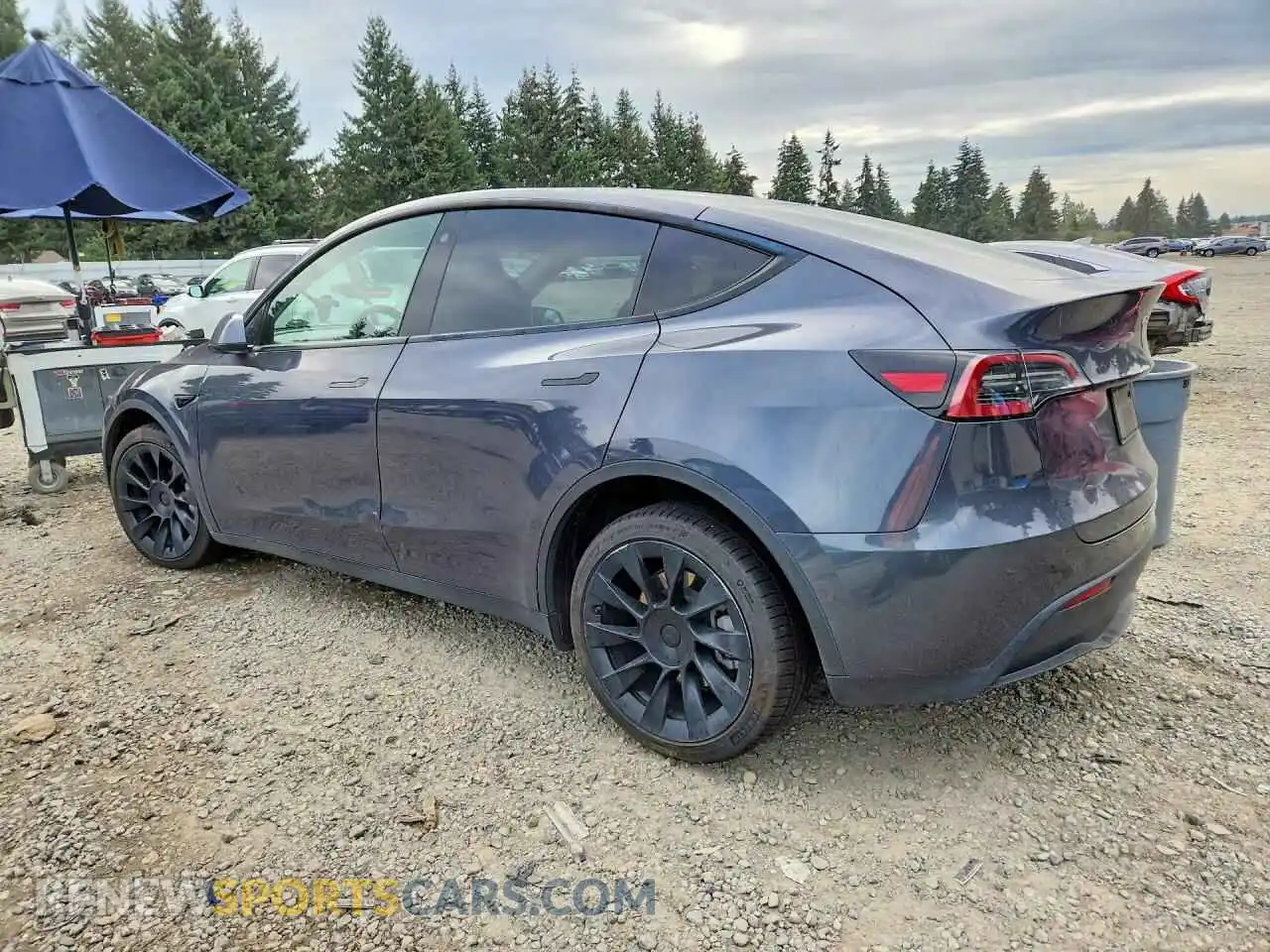 2 fotografías del automóvil dañado 7SAYGDEEXNF386335 TESLA MODEL Y 2022