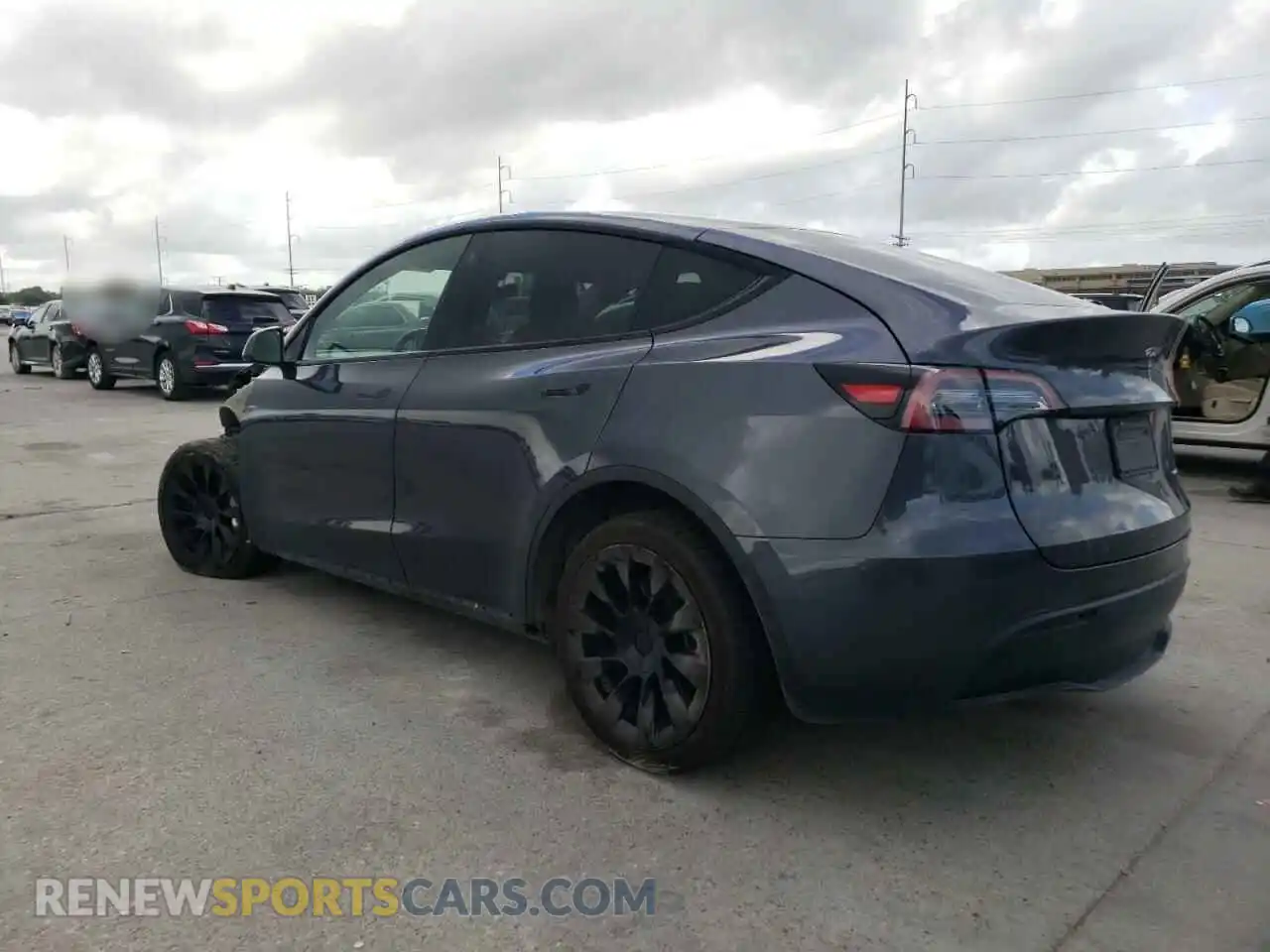 2 Photograph of a damaged car 7SAYGDEEXNF386657 TESLA MODEL Y 2022