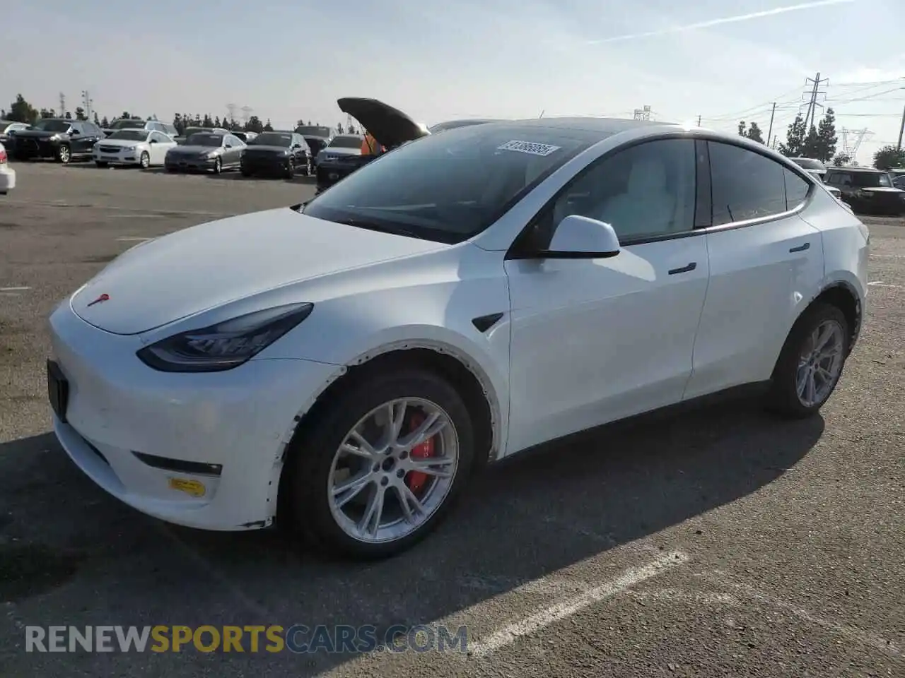 1 Photograph of a damaged car 7SAYGDEEXNF411086 TESLA MODEL Y 2022