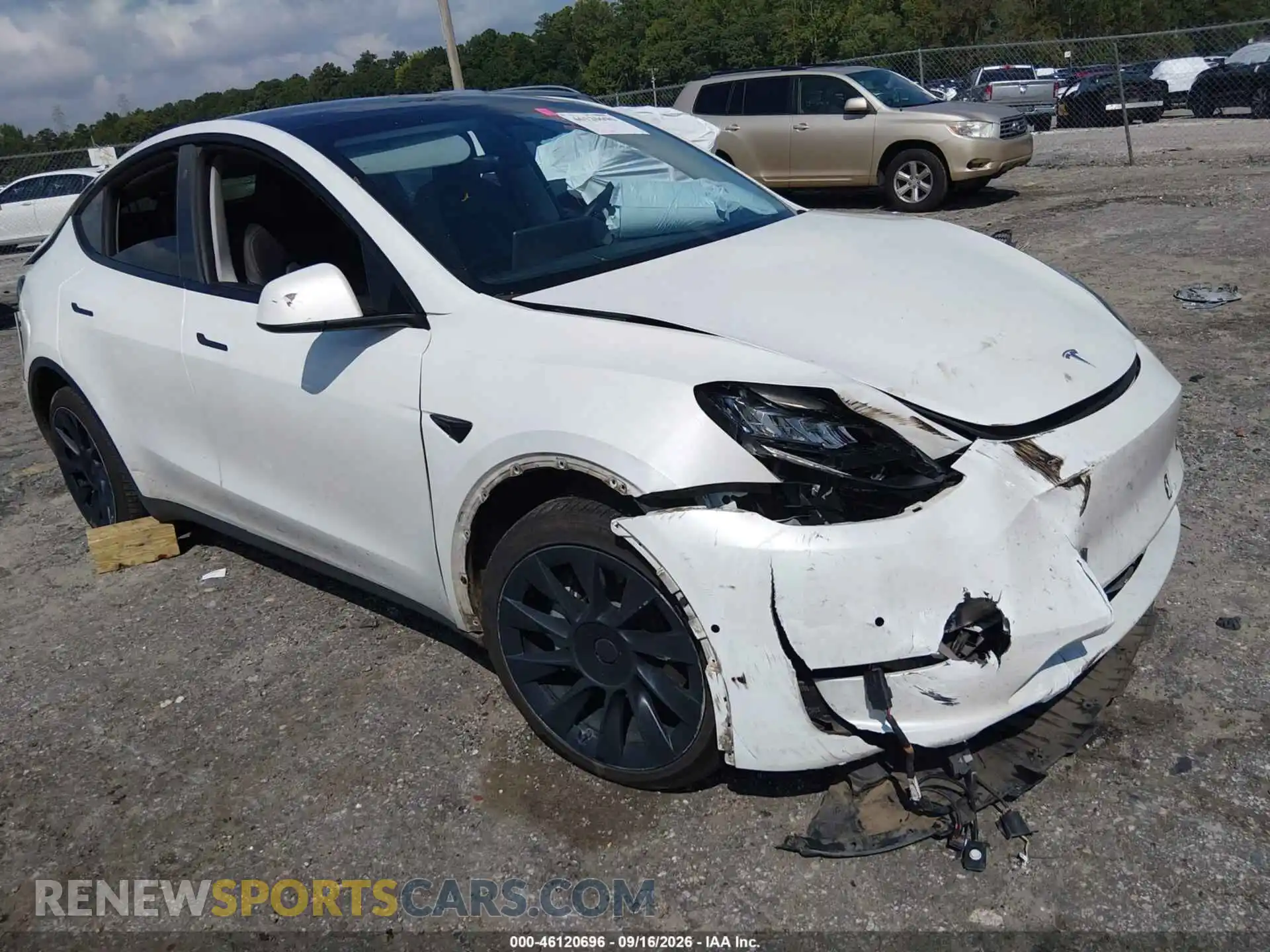 1 Photograph of a damaged car 7SAYGDEEXNF427014 TESLA MODEL Y 2022