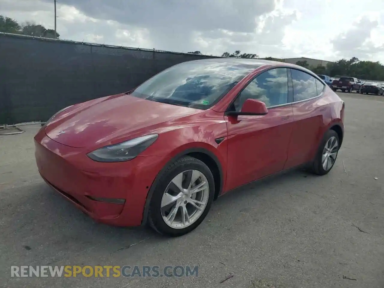 1 Photograph of a damaged car 7SAYGDEEXNF429040 TESLA MODEL Y 2022