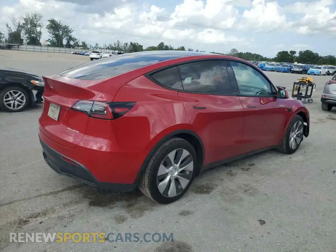 3 Photograph of a damaged car 7SAYGDEEXNF429040 TESLA MODEL Y 2022