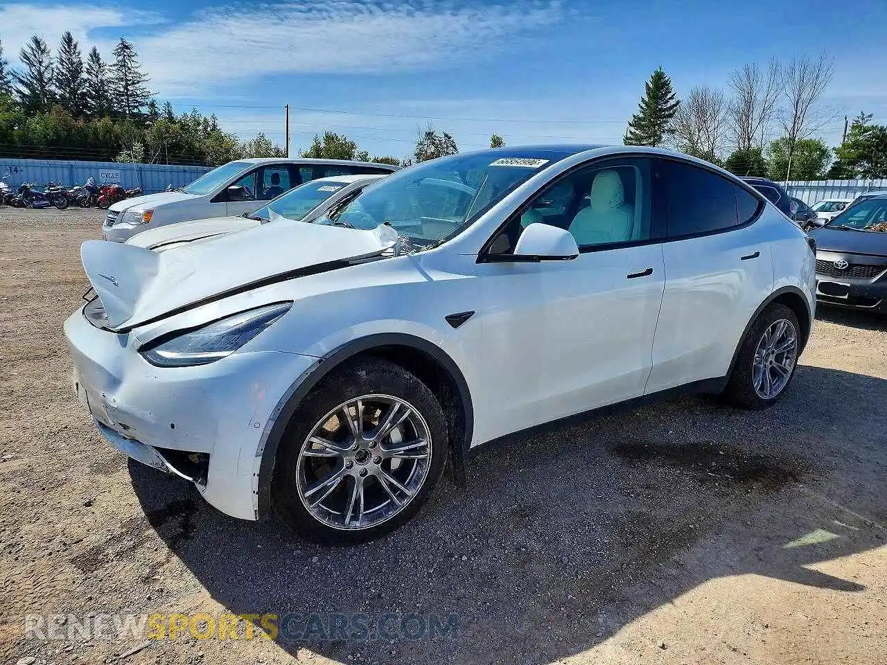 1 fotografías del automóvil dañado 7SAYGDEEXNF439227 TESLA MODEL Y 2022