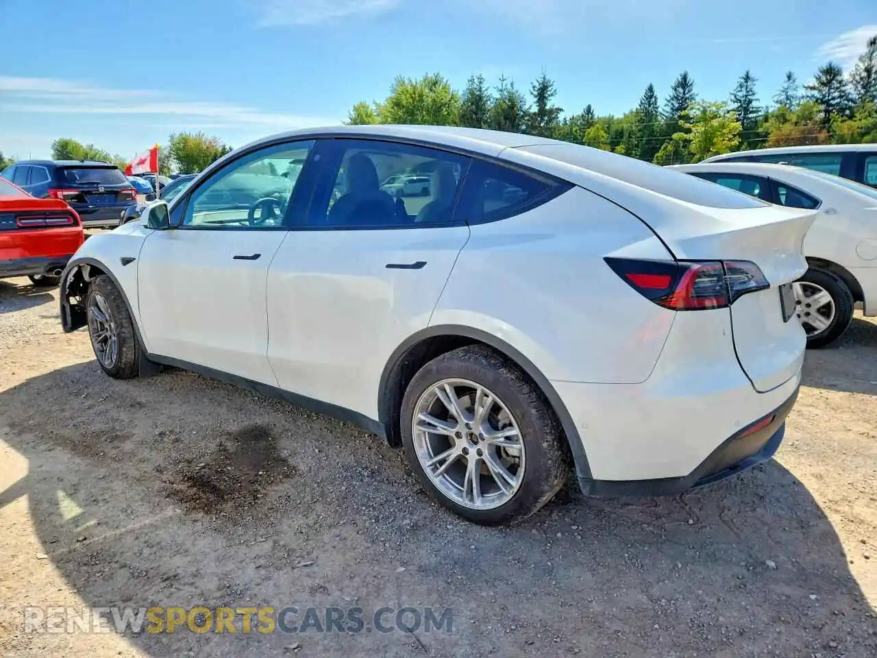 2 fotografías del automóvil dañado 7SAYGDEEXNF439227 TESLA MODEL Y 2022