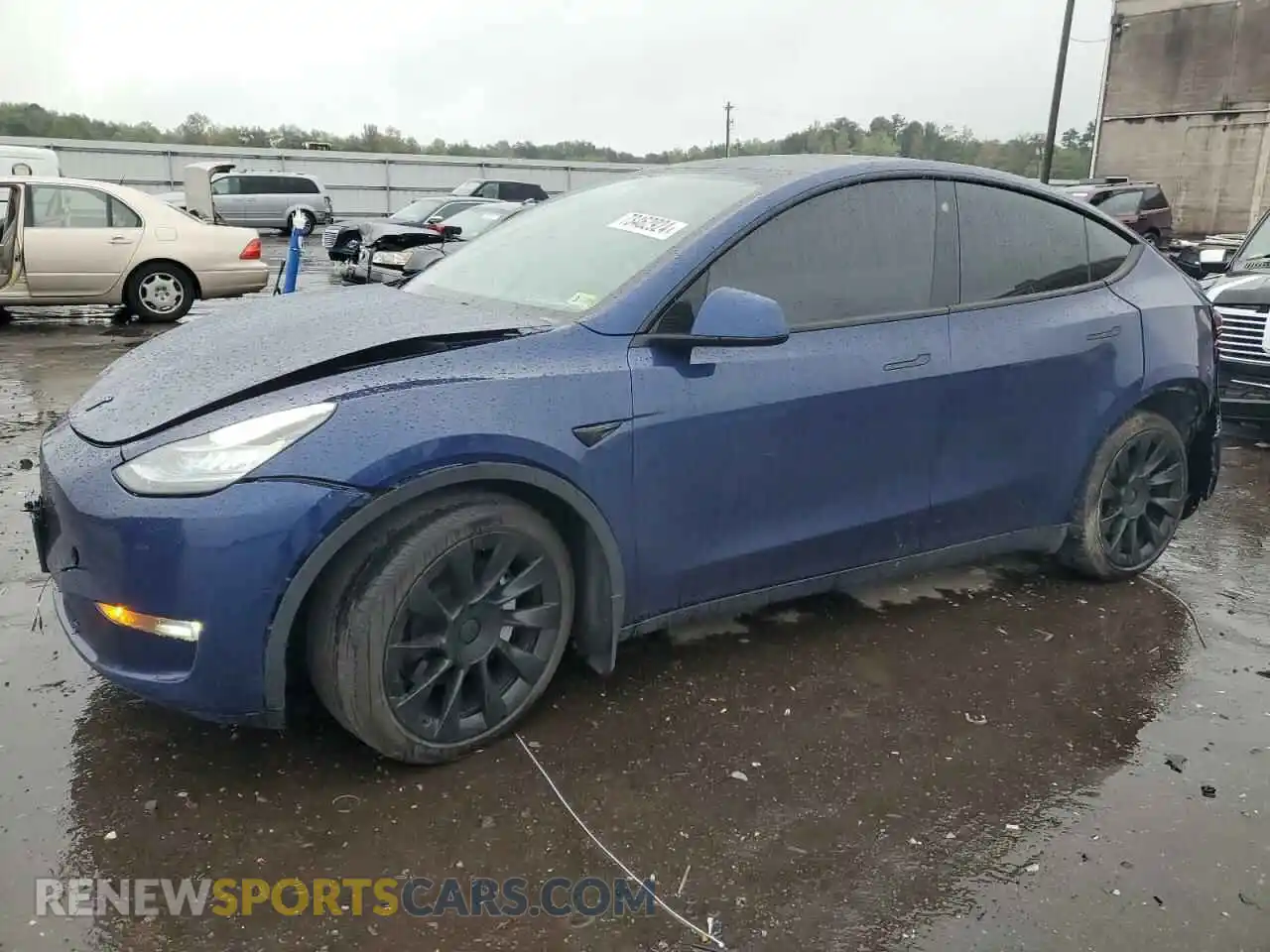 1 Photograph of a damaged car 7SAYGDEEXNF481008 TESLA MODEL Y 2022