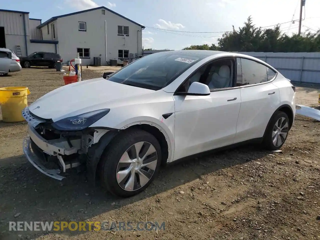 1 Photograph of a damaged car 7SAYGDEEXNF536766 TESLA MODEL Y 2022