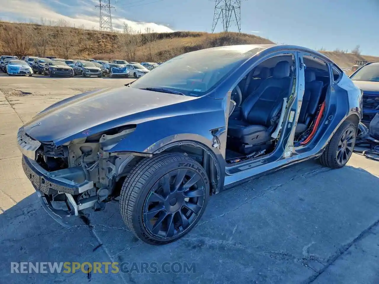 1 fotografías del automóvil dañado 7SAYGDEEXNF559173 TESLA MODEL Y 2022