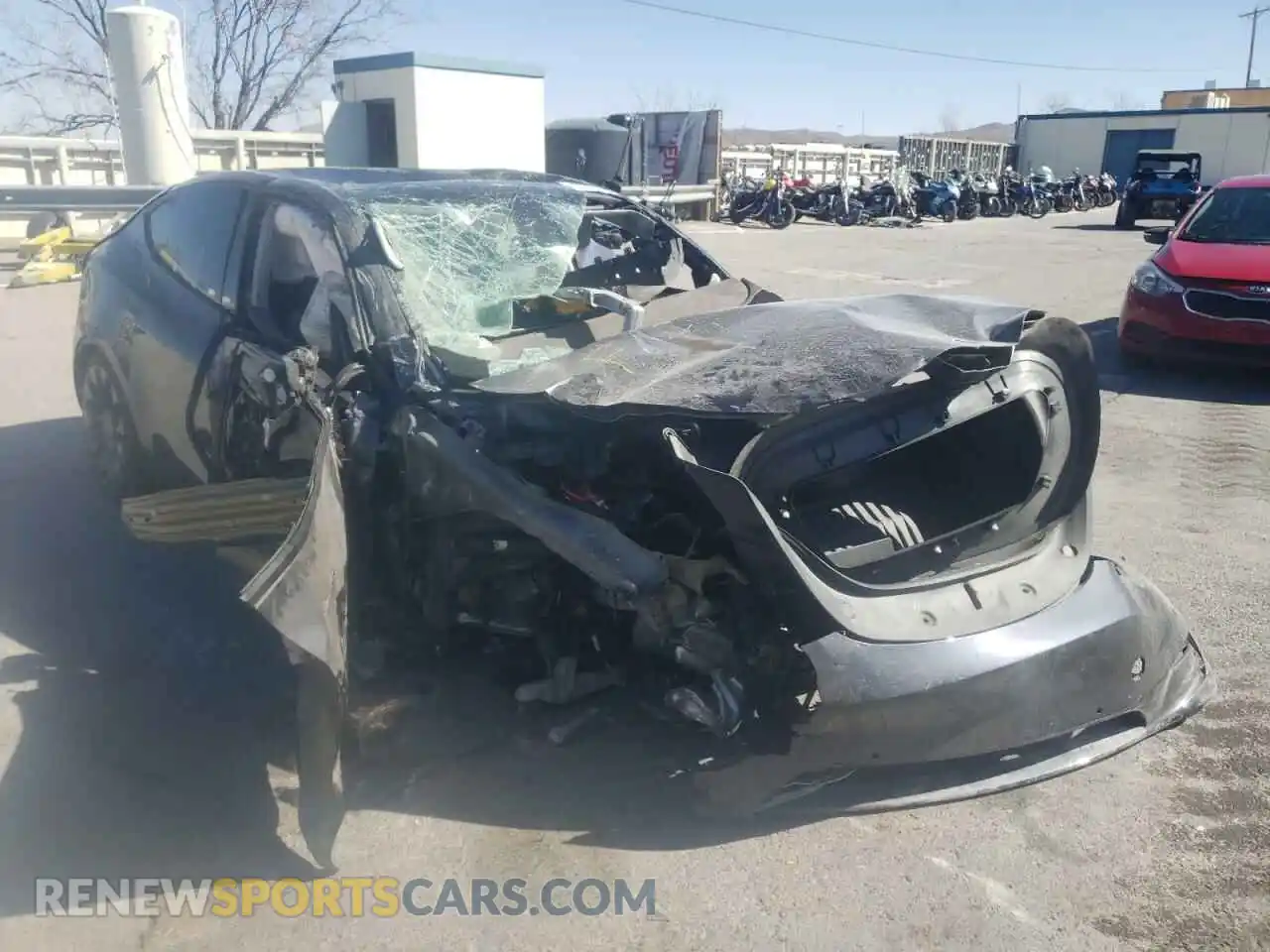 1 Photograph of a damaged car 7SAYGDEF0NF317548 TESLA MODEL Y 2022